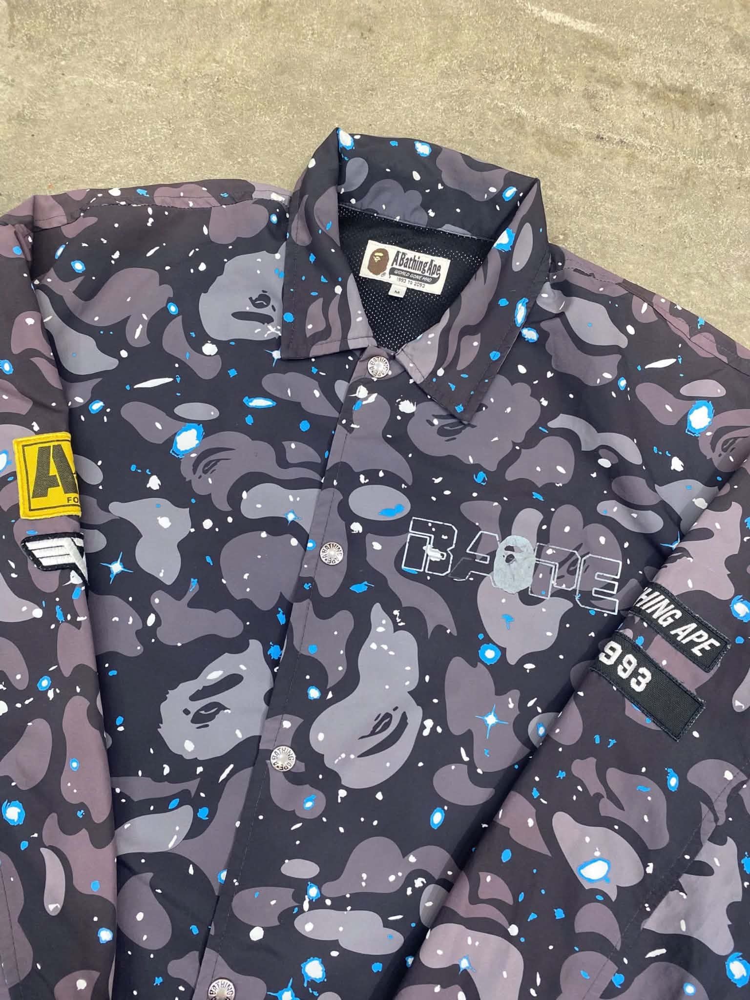  Bape Jacket Relaxed Space Camo (Black) (Used) 