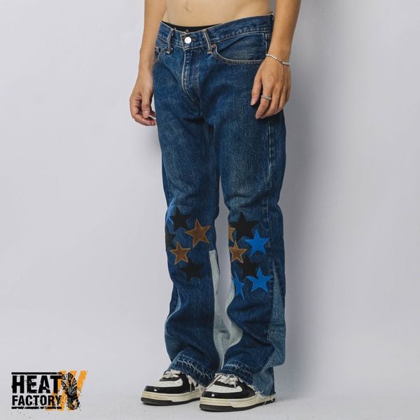  Dddchaosss x Heat Factory Star Jeans 26 (Blue) 