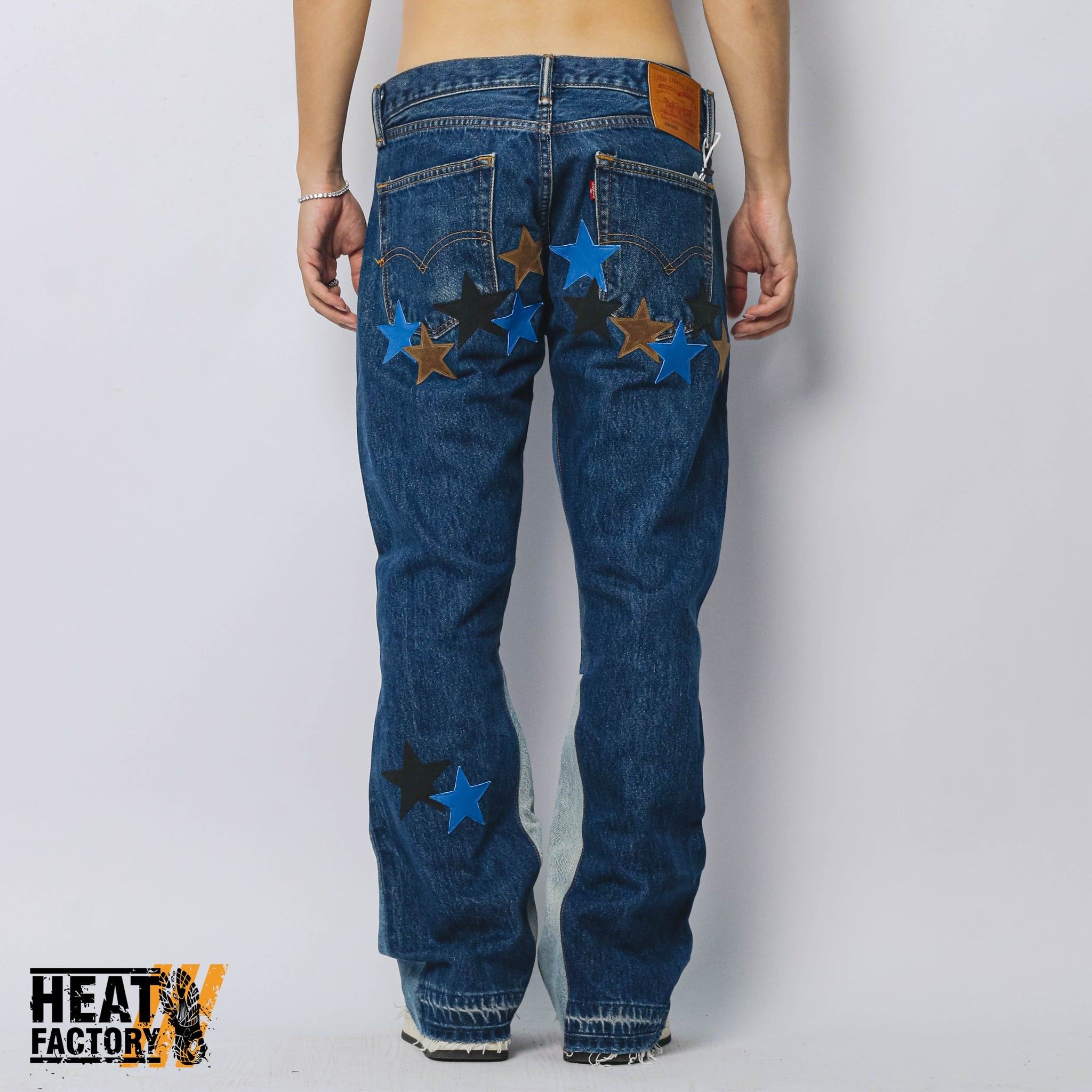  Dddchaosss x Heat Factory Star Jeans 26 (Blue) 
