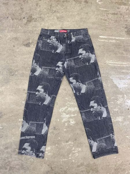  Supreme John Coltrane A Love Supreme Regular Jeans (Grey) (Used) 