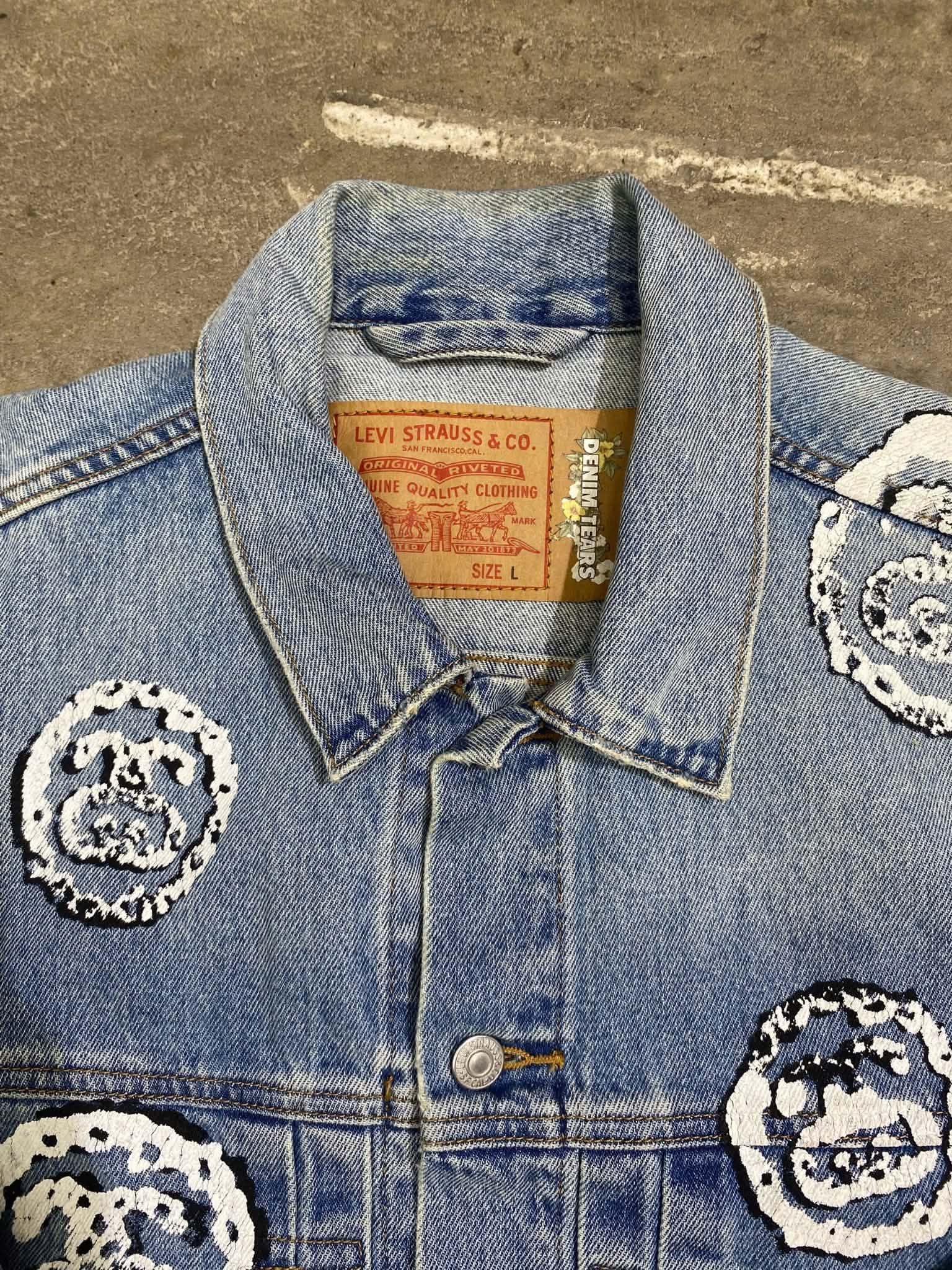  Denim Tears x Stussy x Levi's Jacket (Blue) (Used) 