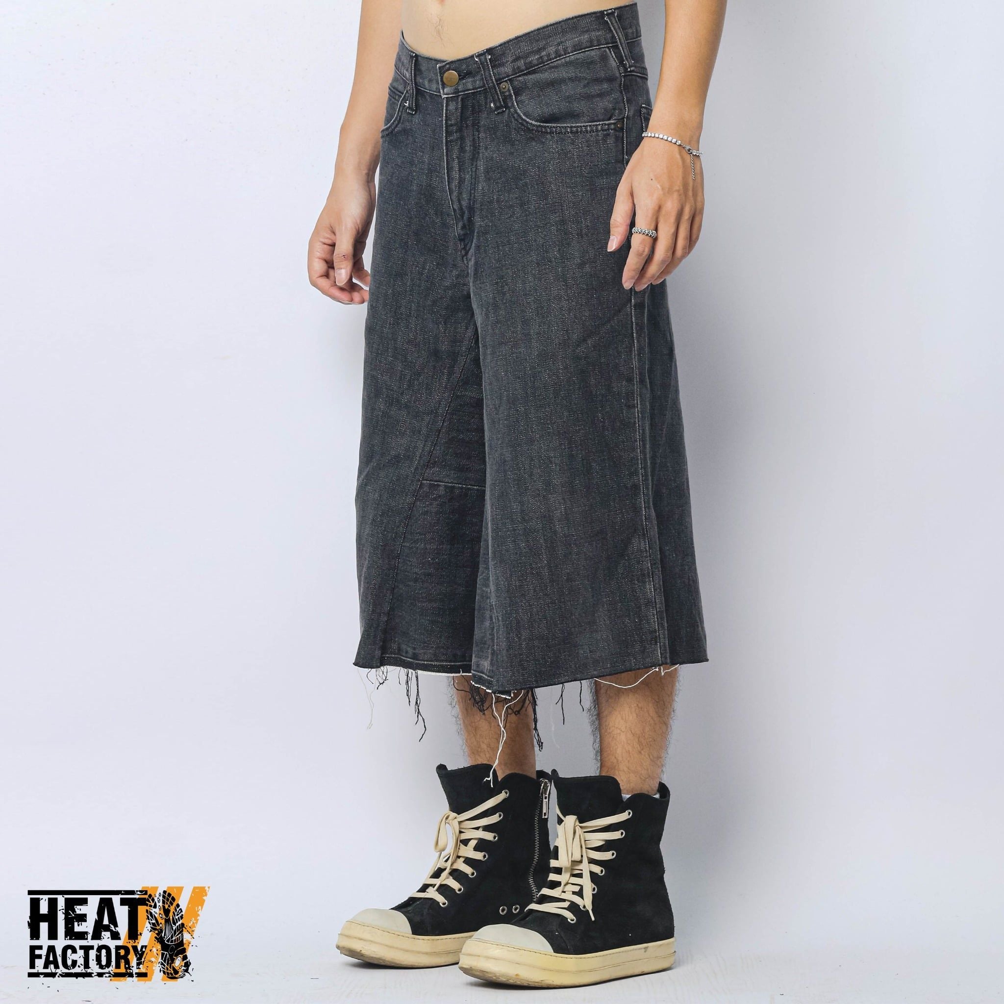  Dddchaosss x Heat Factory Shorts Denim 141 (Black) 
