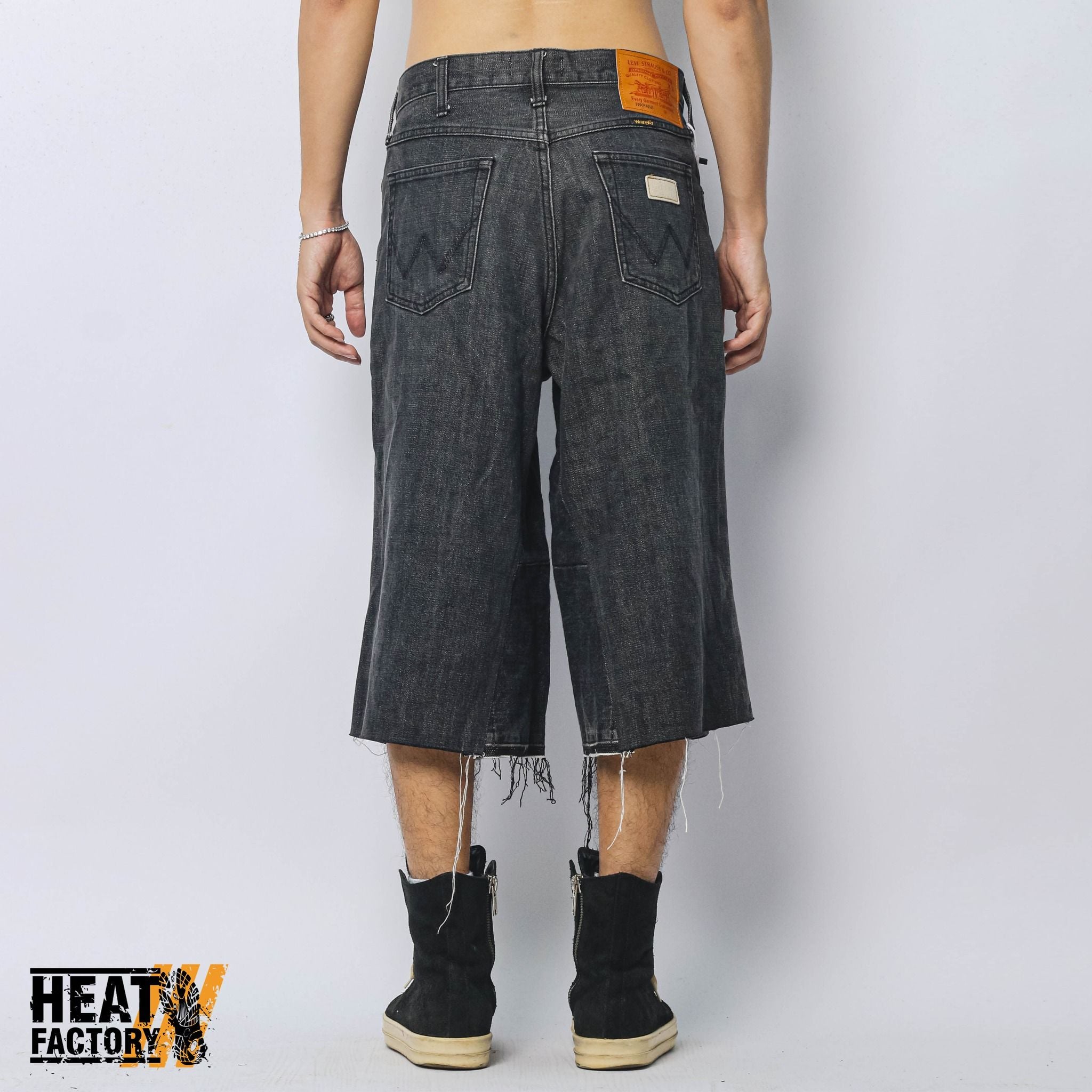  Dddchaosss x Heat Factory Shorts Denim 141 (Black) 