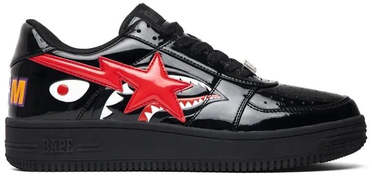  Bape Sta Low M2 Shark Face Black 