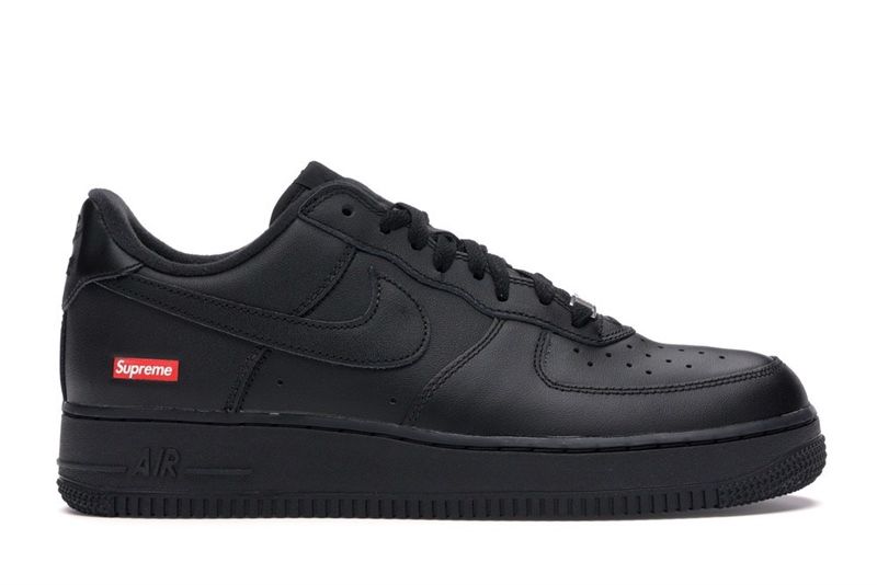  Nike Air Force 1 x Supreme (Black) 