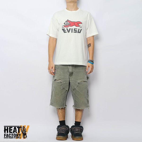  Icecream x Evisu Camiseta Logo Printed (White) 
