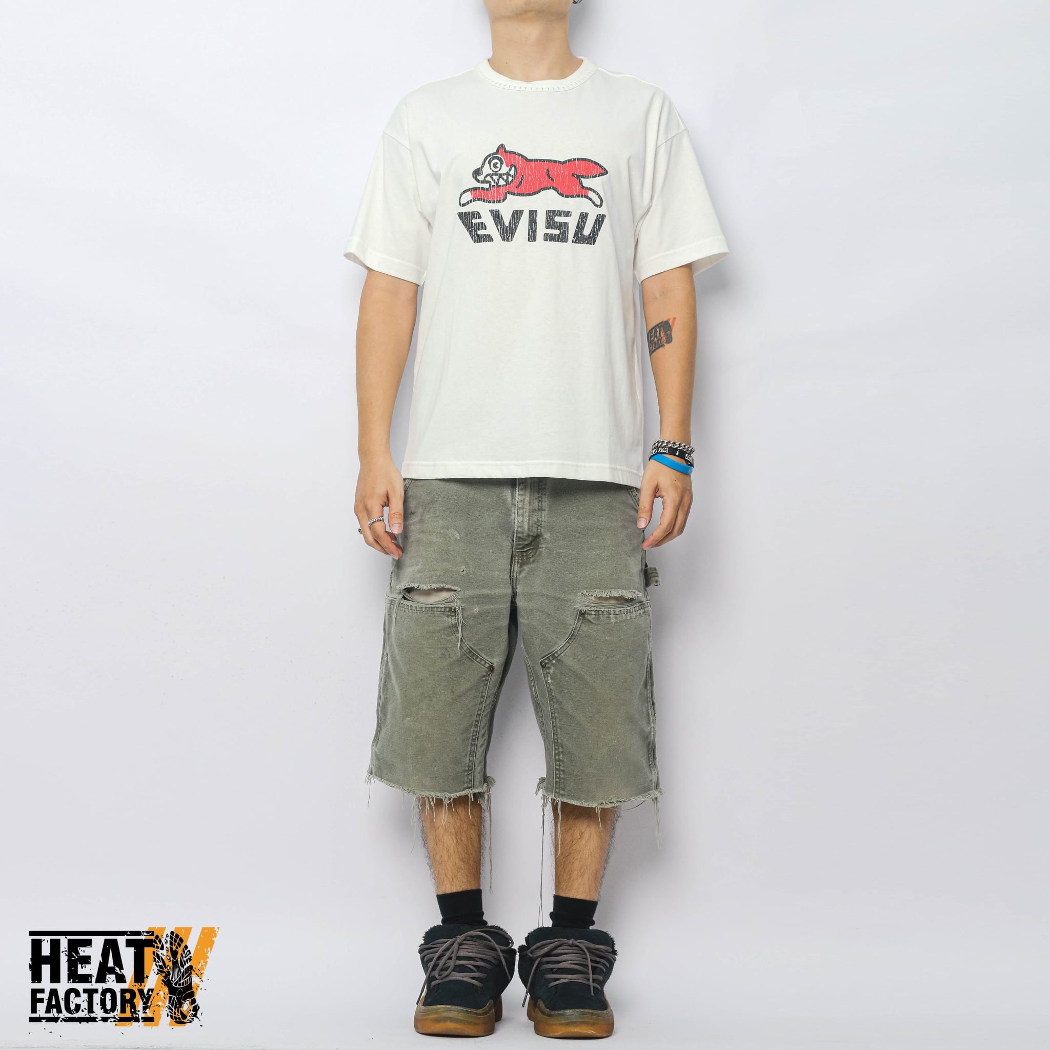  Icecream x Evisu Camiseta Logo Printed (White) 