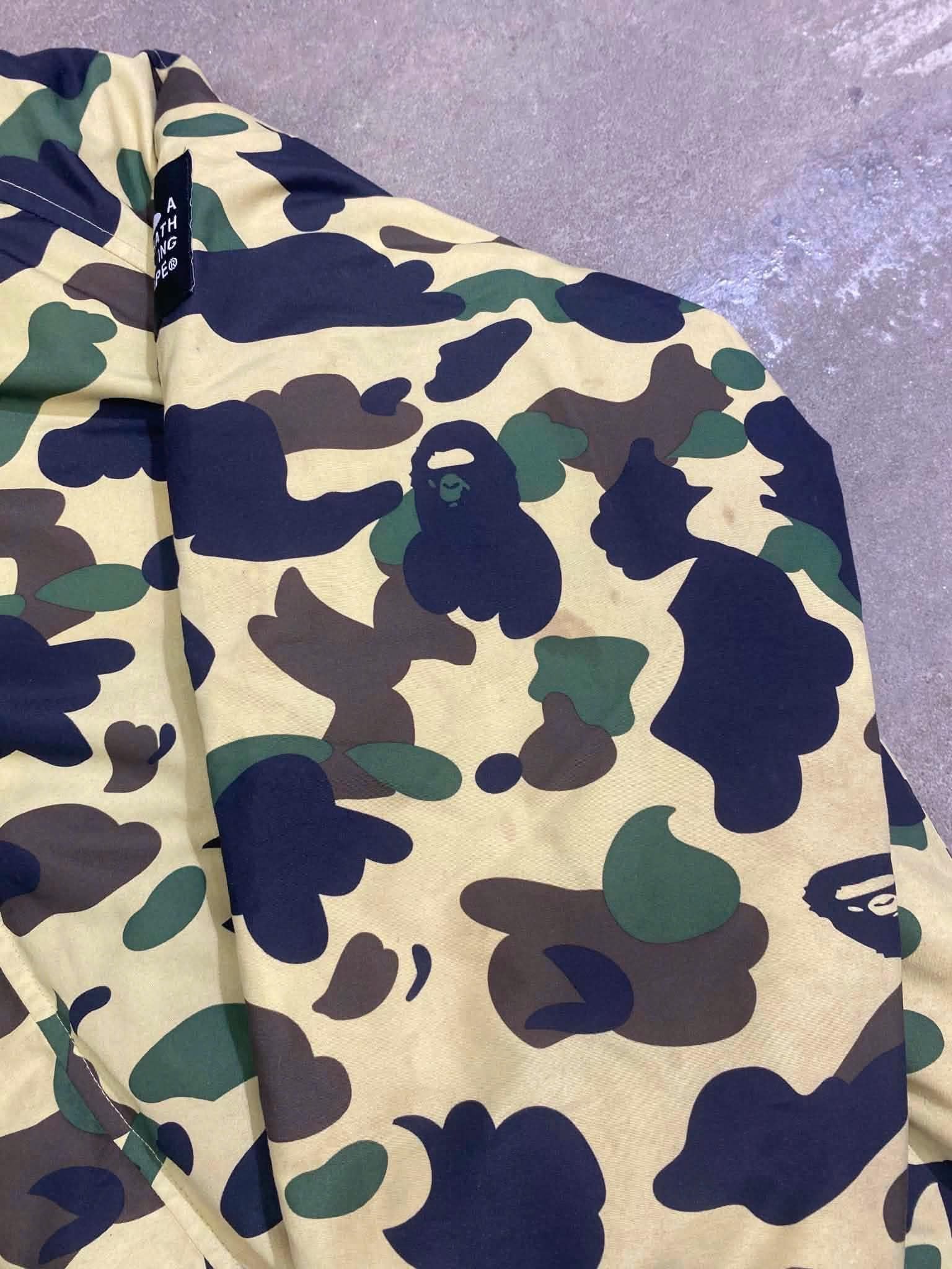  Bape Jacket 1st Camo Fur Down (Yellow) (Used) 