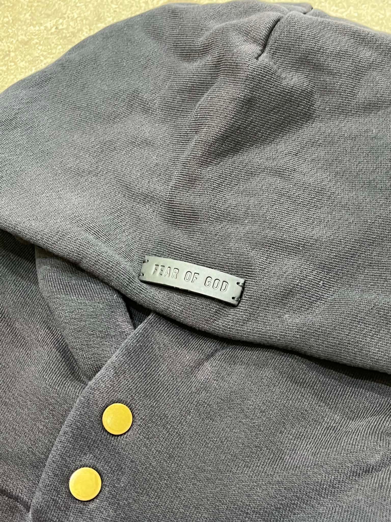  Fear Of God Hoodie Baseball (Black) (Used) 