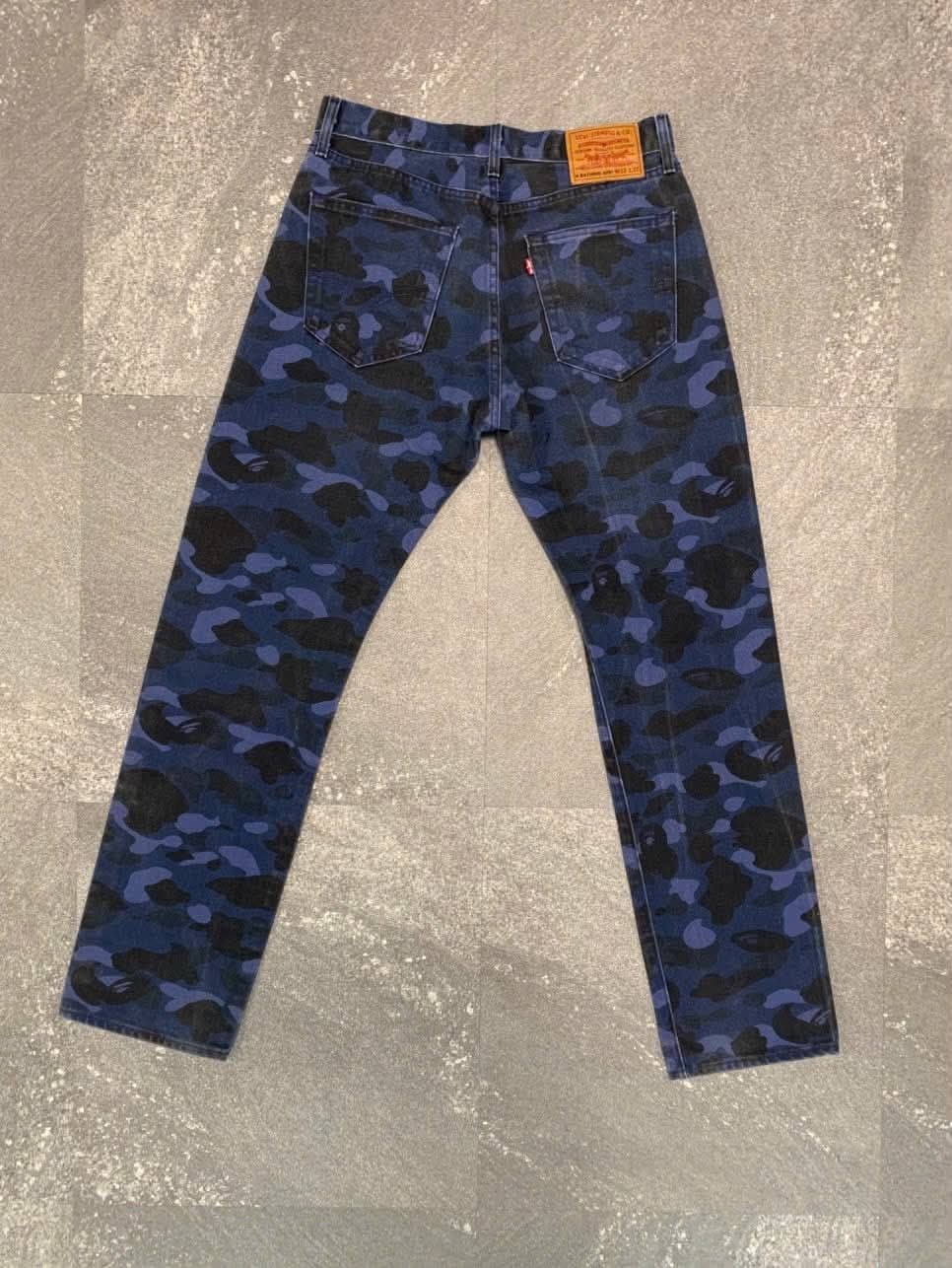  Bape x Levi's Jeans Camo (Blue) (Used) 