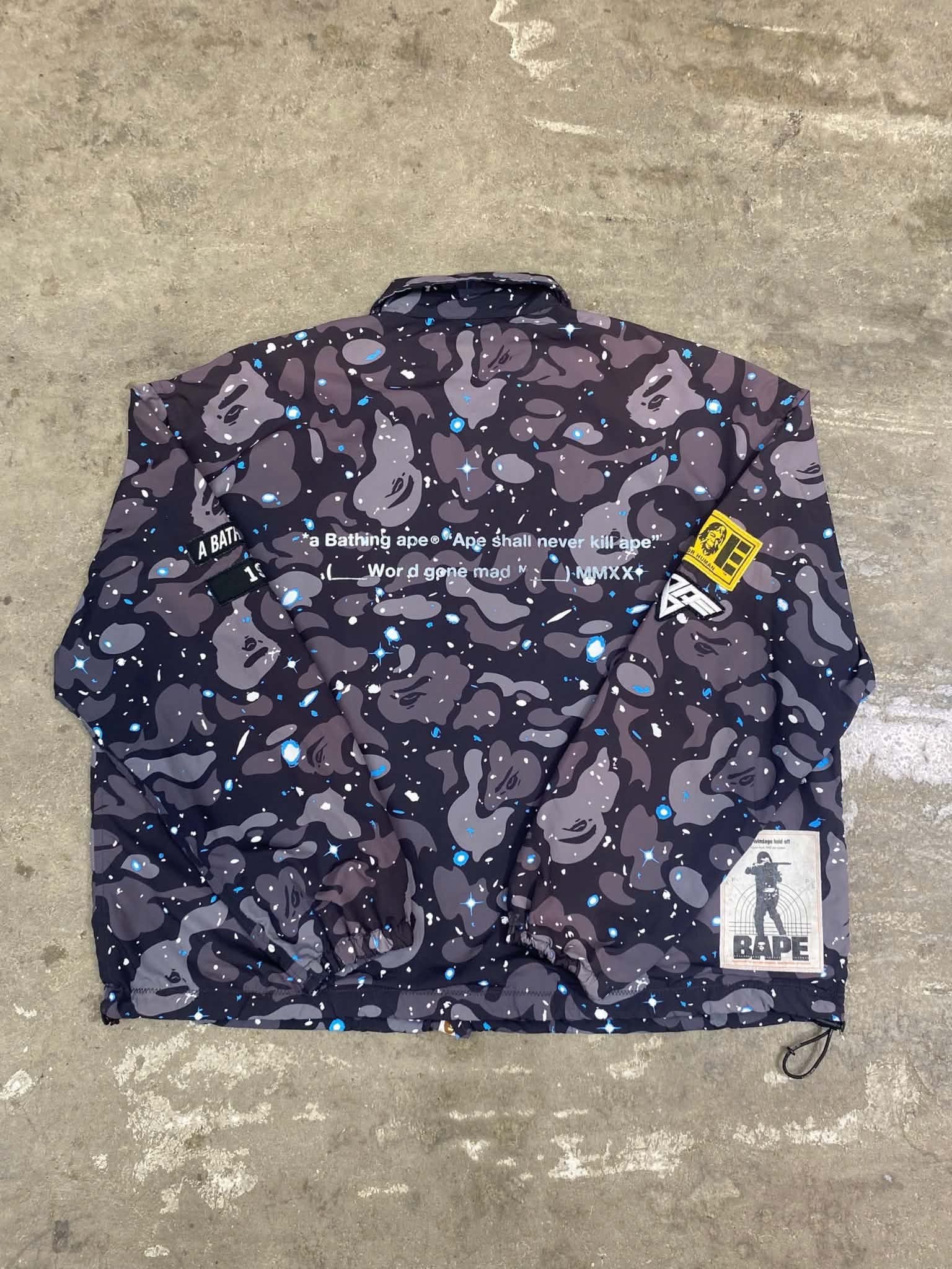  Bape Jacket Relaxed Space Camo (Black) (Used) 