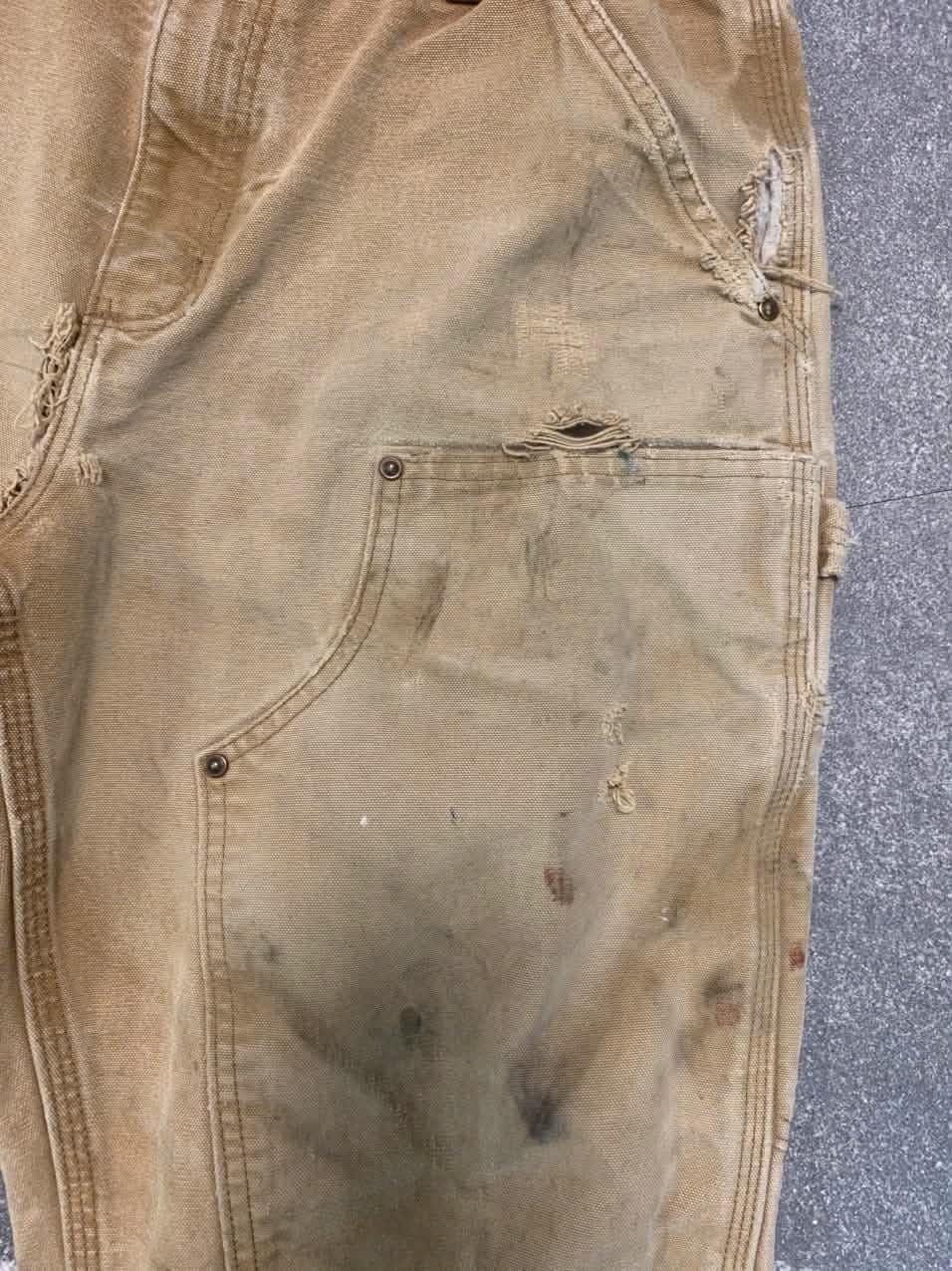  Carhartt B01 Double Knee (Beige) (Used) 