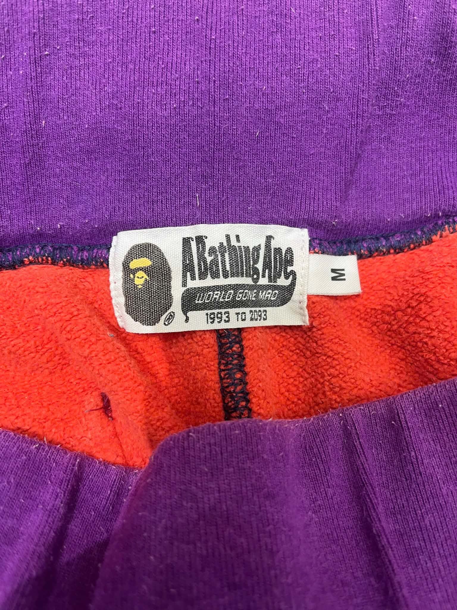  Bape Shorts Crazy Camo (Red/Blue/Purple) (Used) 