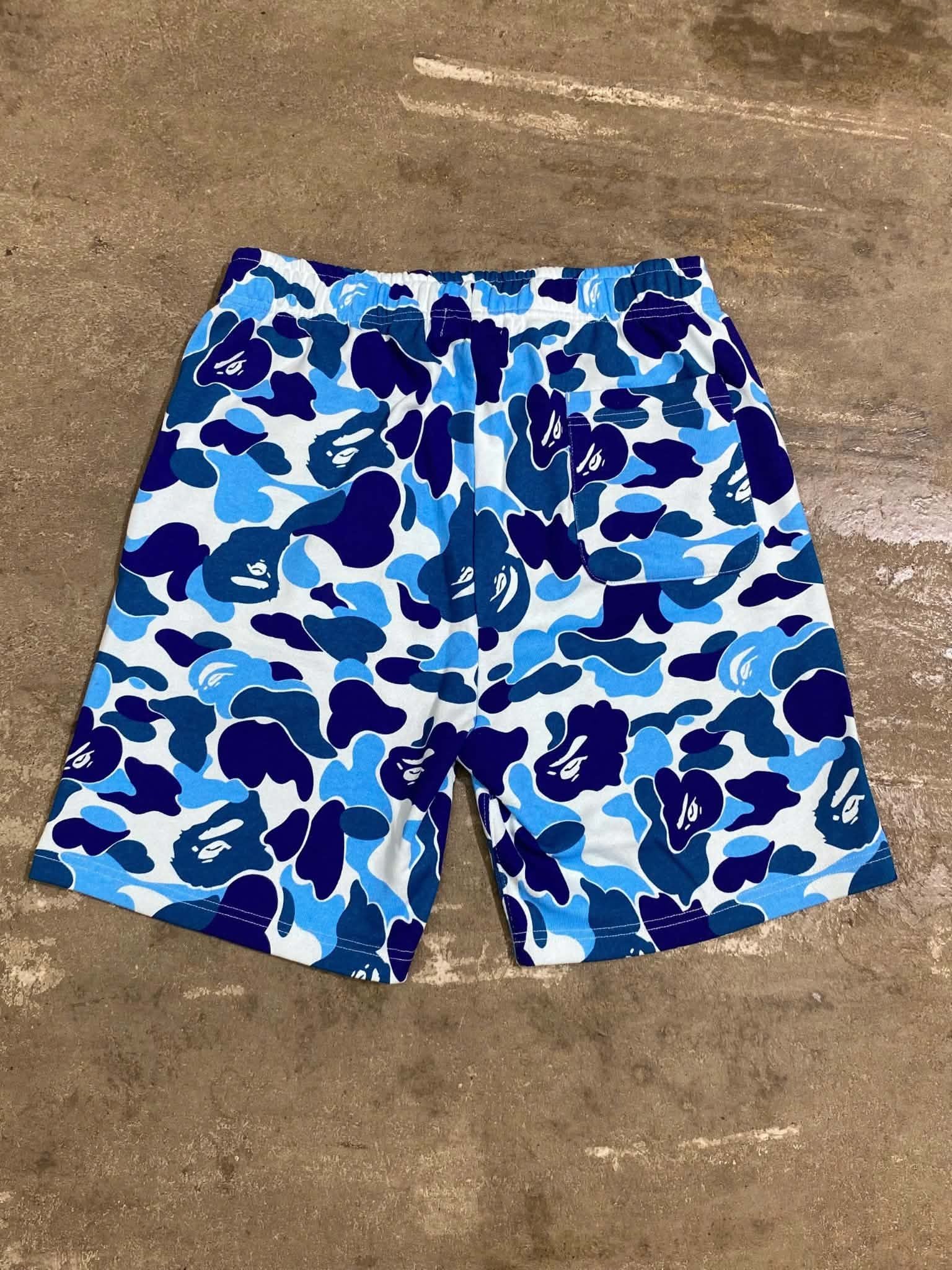  Bape Shorts ABC Camo Shark (Blue) (Used) 