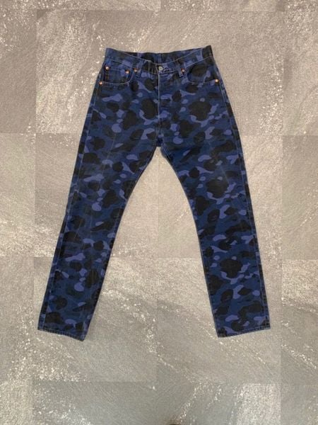  Bape x Levi's Jeans Camo (Blue) (Used) 