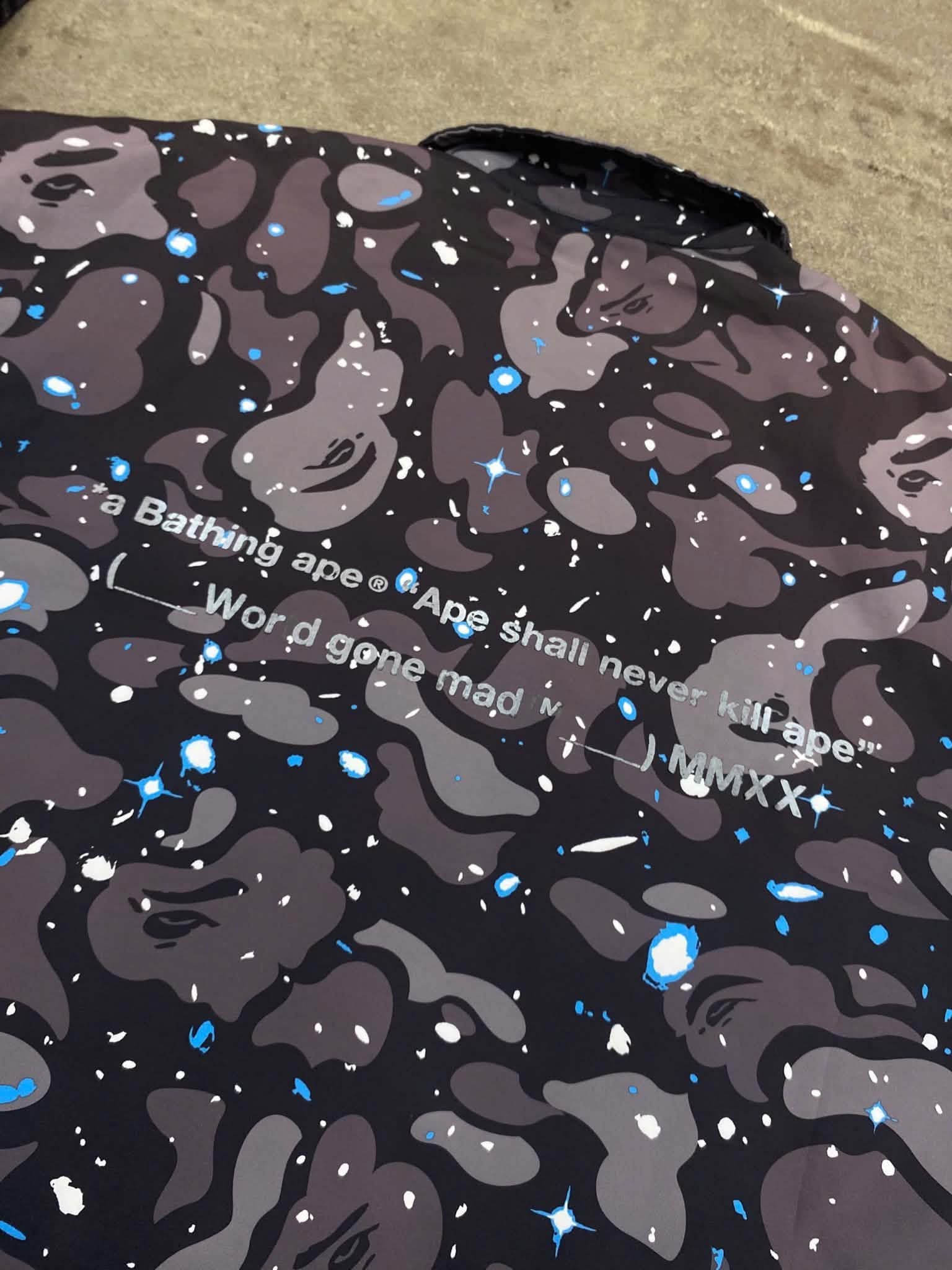  Bape Jacket Relaxed Space Camo (Black) (Used) 