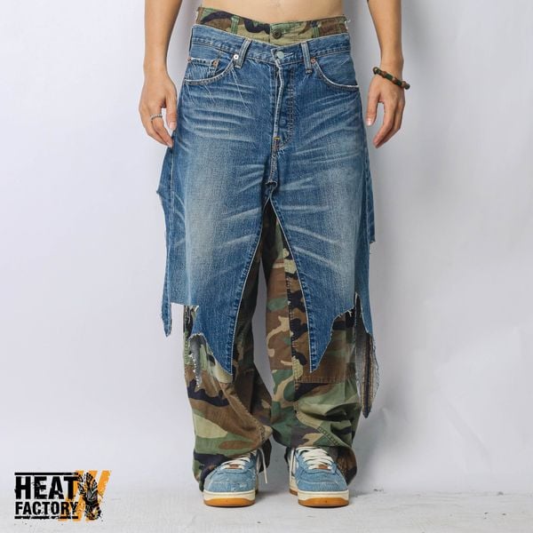  Dddchaosss x Heat Factory Layer Jeans 59 (Blue) 