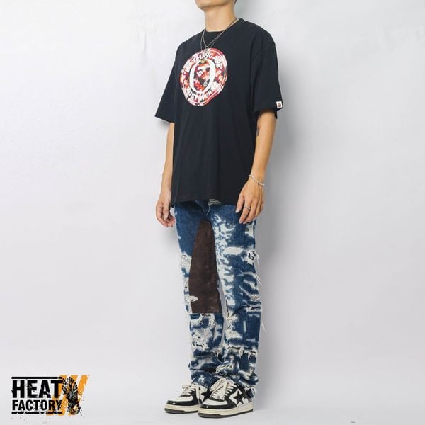  Bape Tee Map Camo Busy Works Relaxed (Black) 