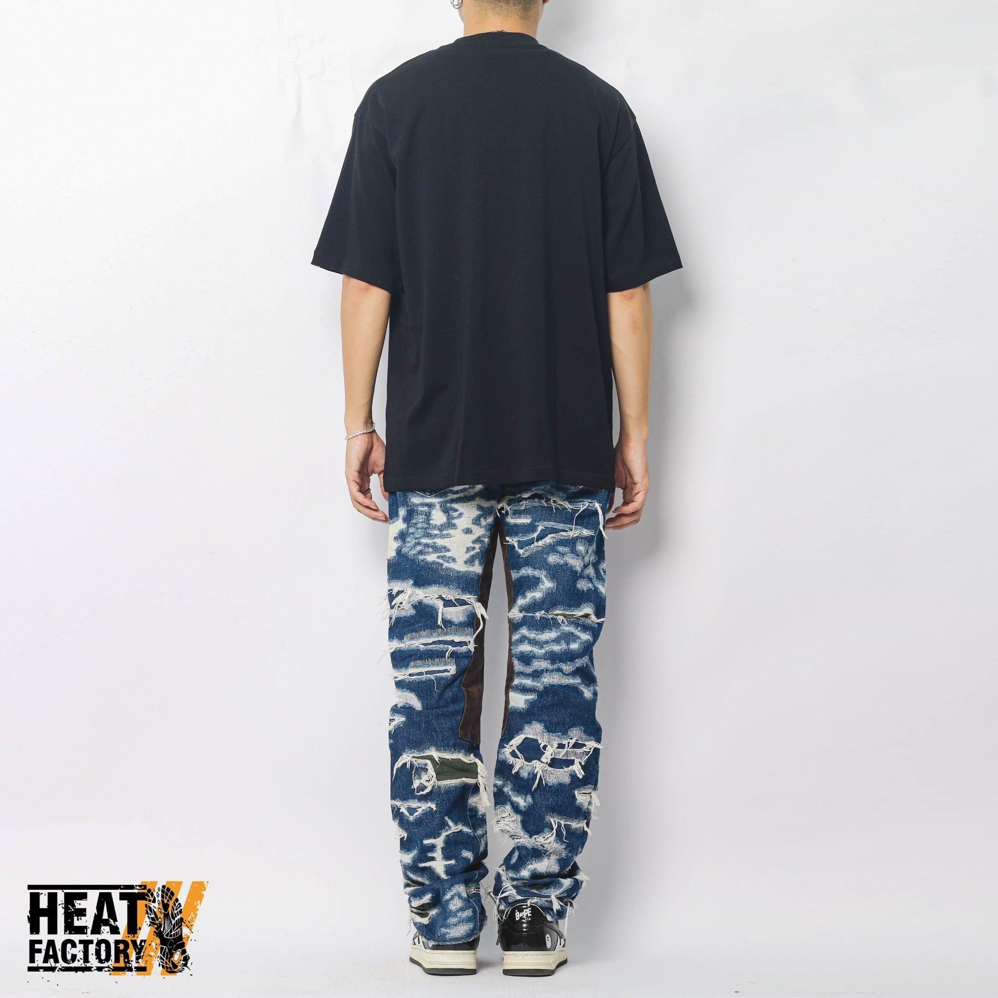  Bape Tee Map Camo Busy Works Relaxed (Black) 