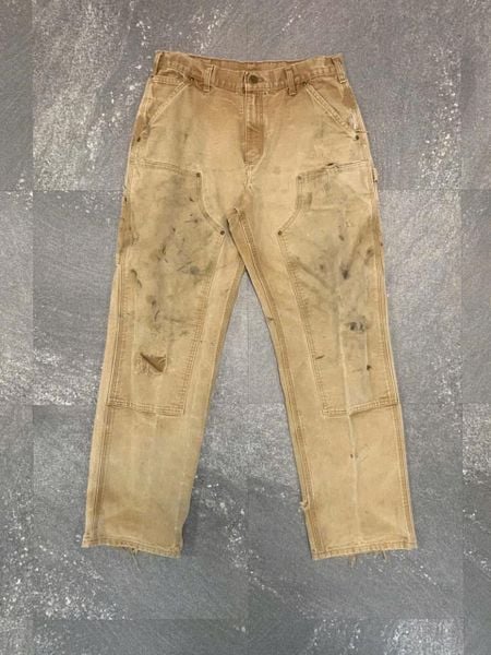  Carhartt B01 Double Knee (Beige) (Used) 