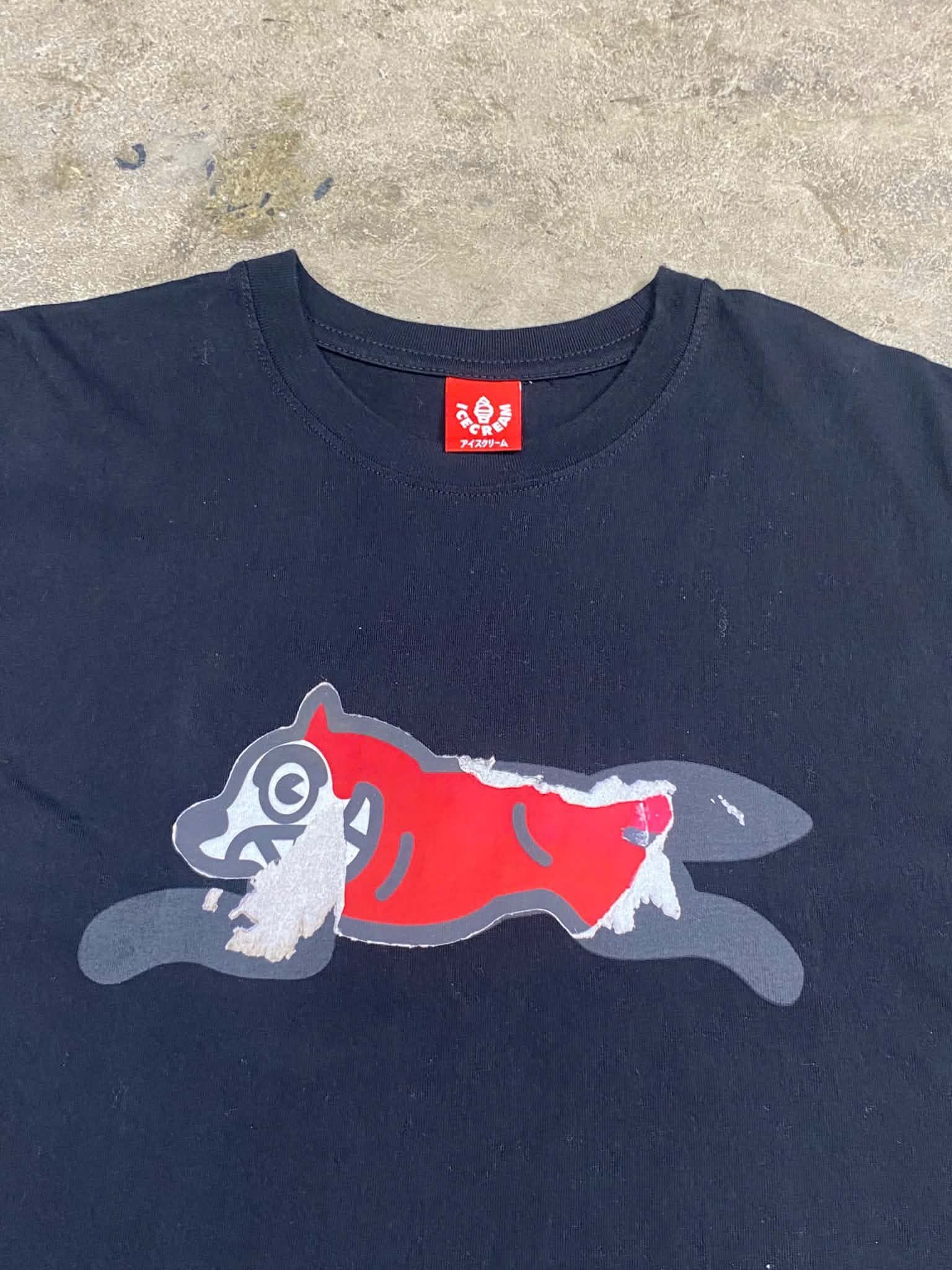  Ice Cream Tee Running Dog (Black) (Used) 