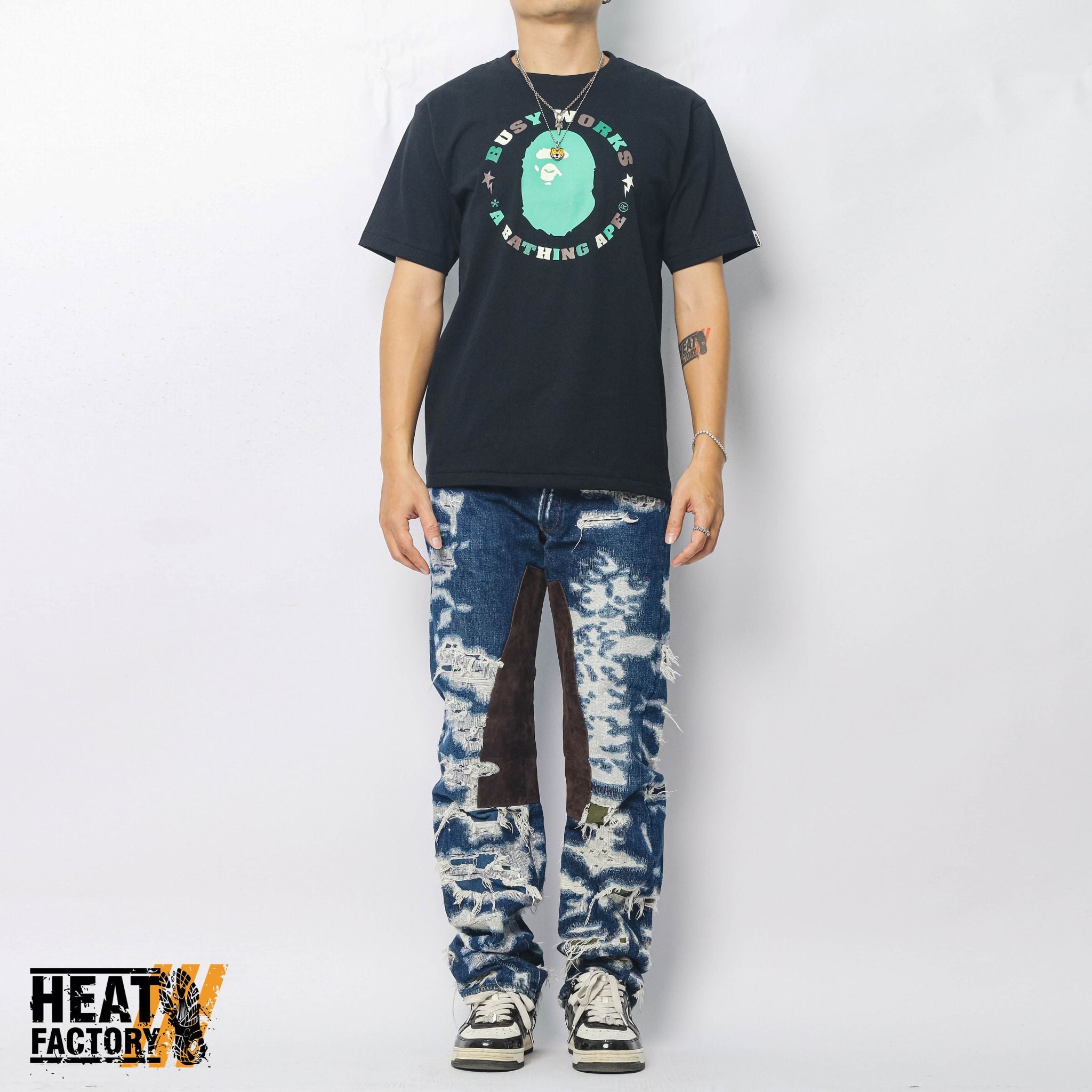  Bape Tee Colors Busy Works Sta (Black) 