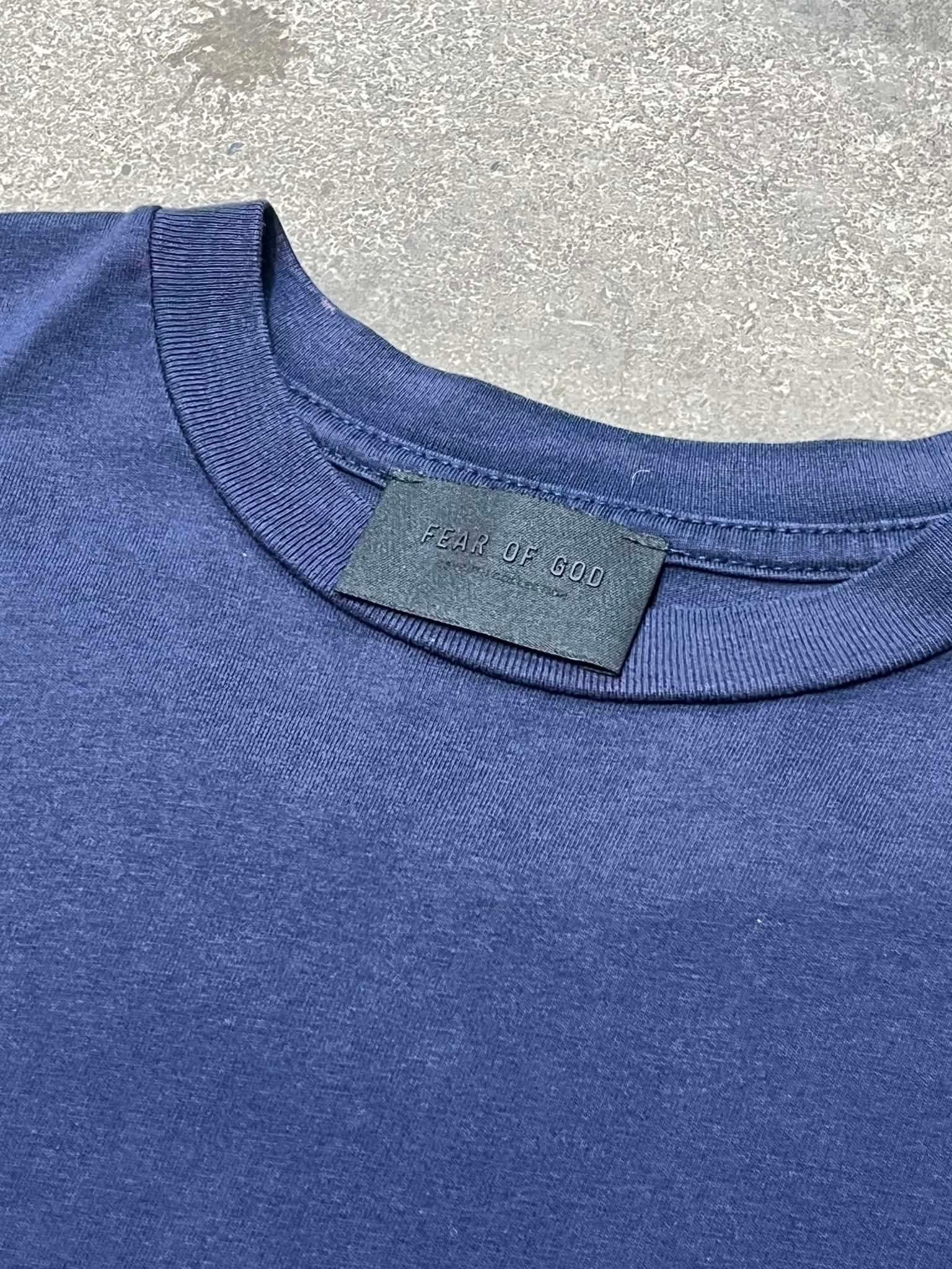  Fear Of God Tee 7 (Navy) (Used) 