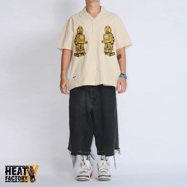  BBC Shirt Open Collar (Beige) 