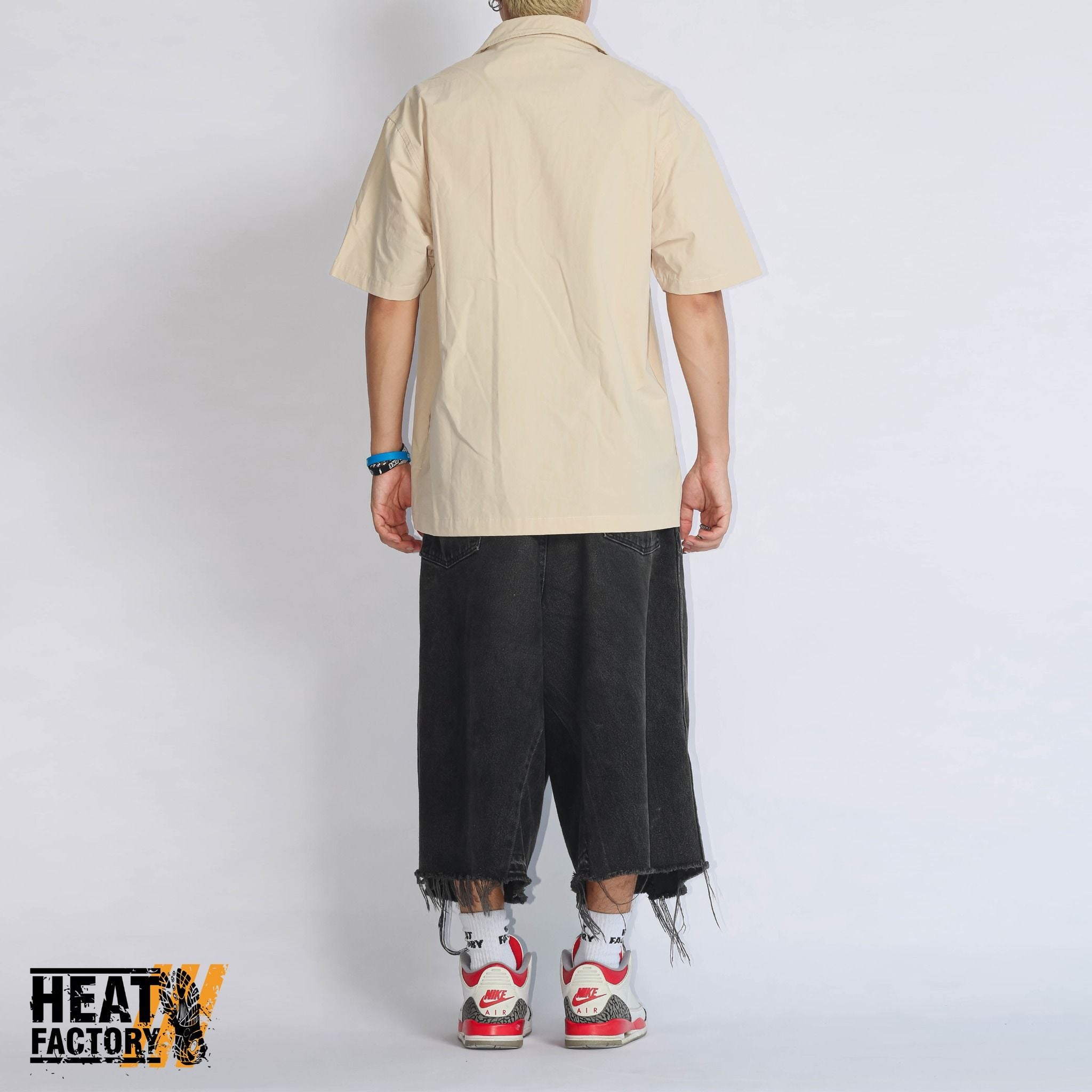  BBC Shirt Open Collar (Beige) 