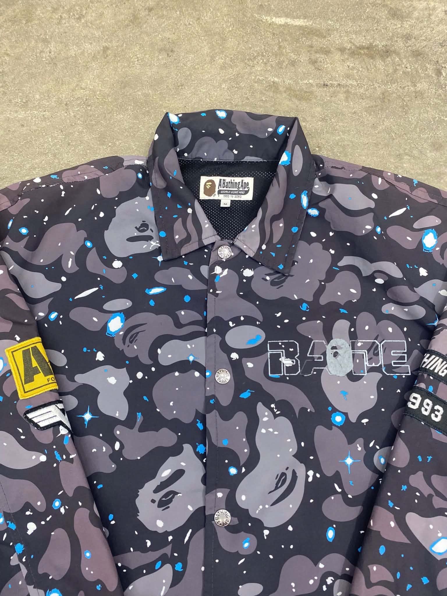  Bape Jacket Relaxed Space Camo (Black) (Used) 