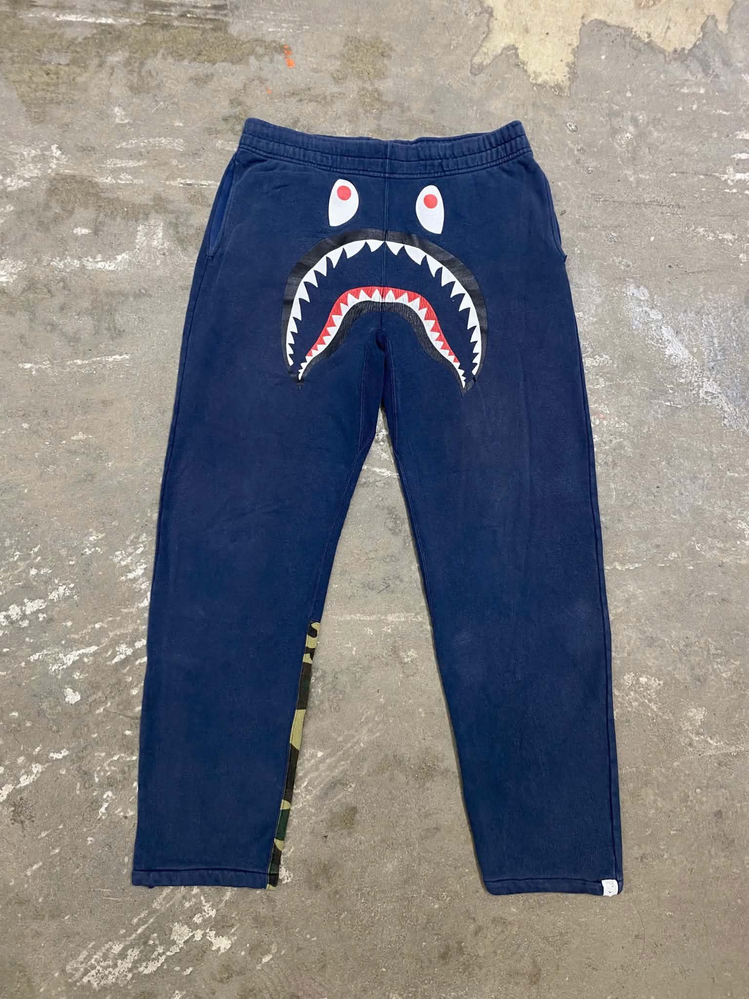  Bape Pants Shark (Navy) (Used) 
