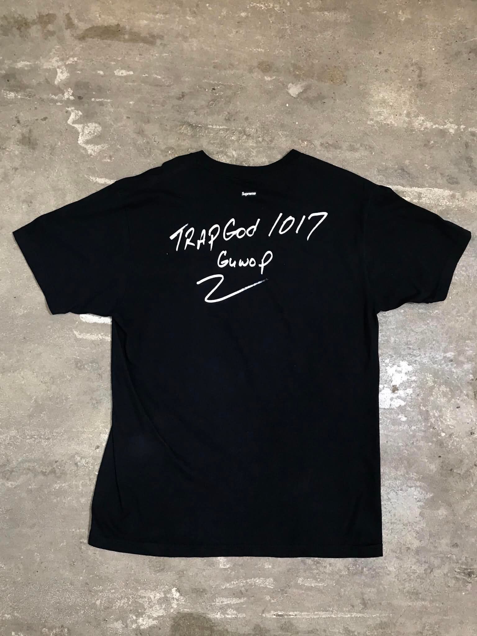  Supreme x Gucci Mane Tee (Black) (Used) 