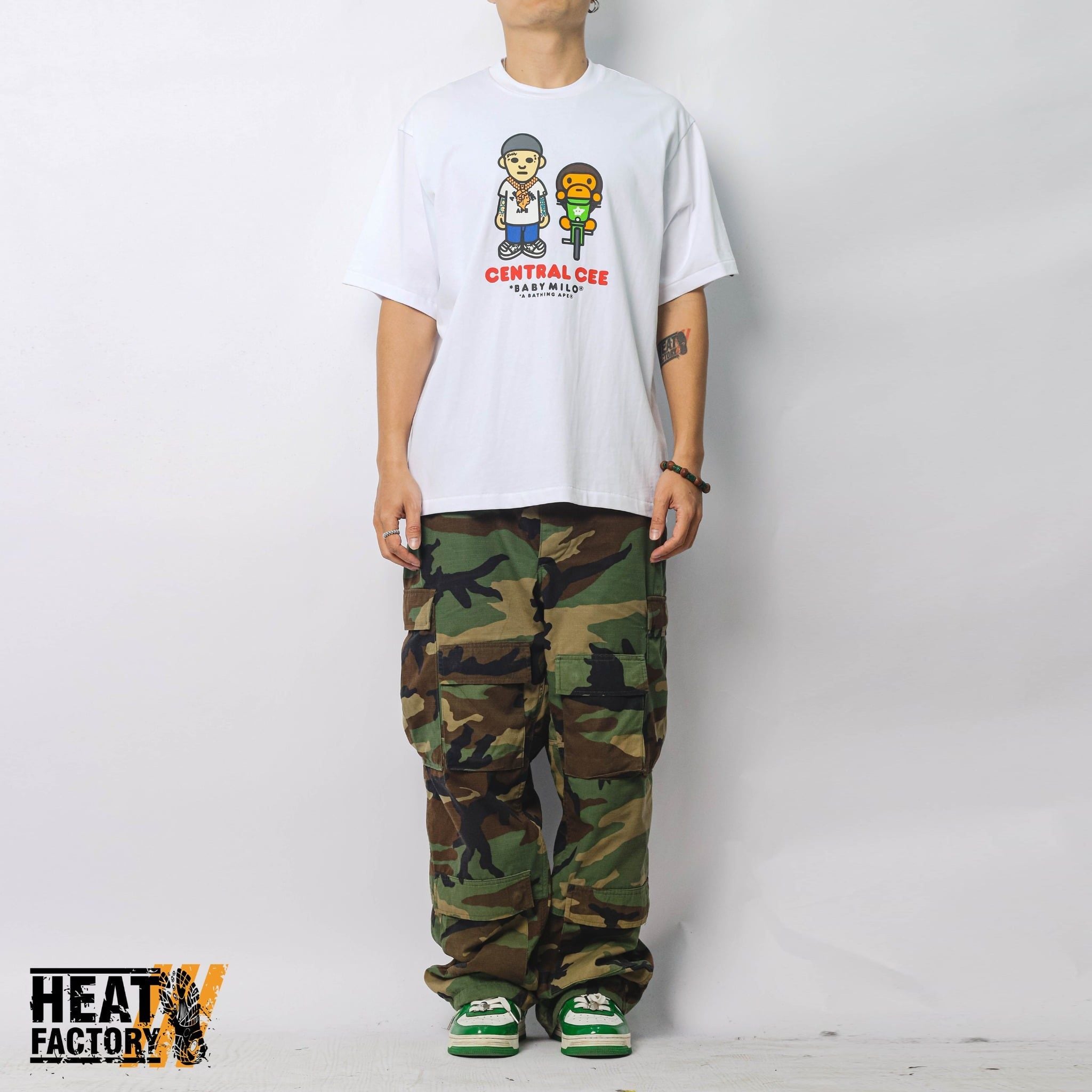  Bape X Spotify X SYNA By Central Cee Baby Milo Tee (White) 