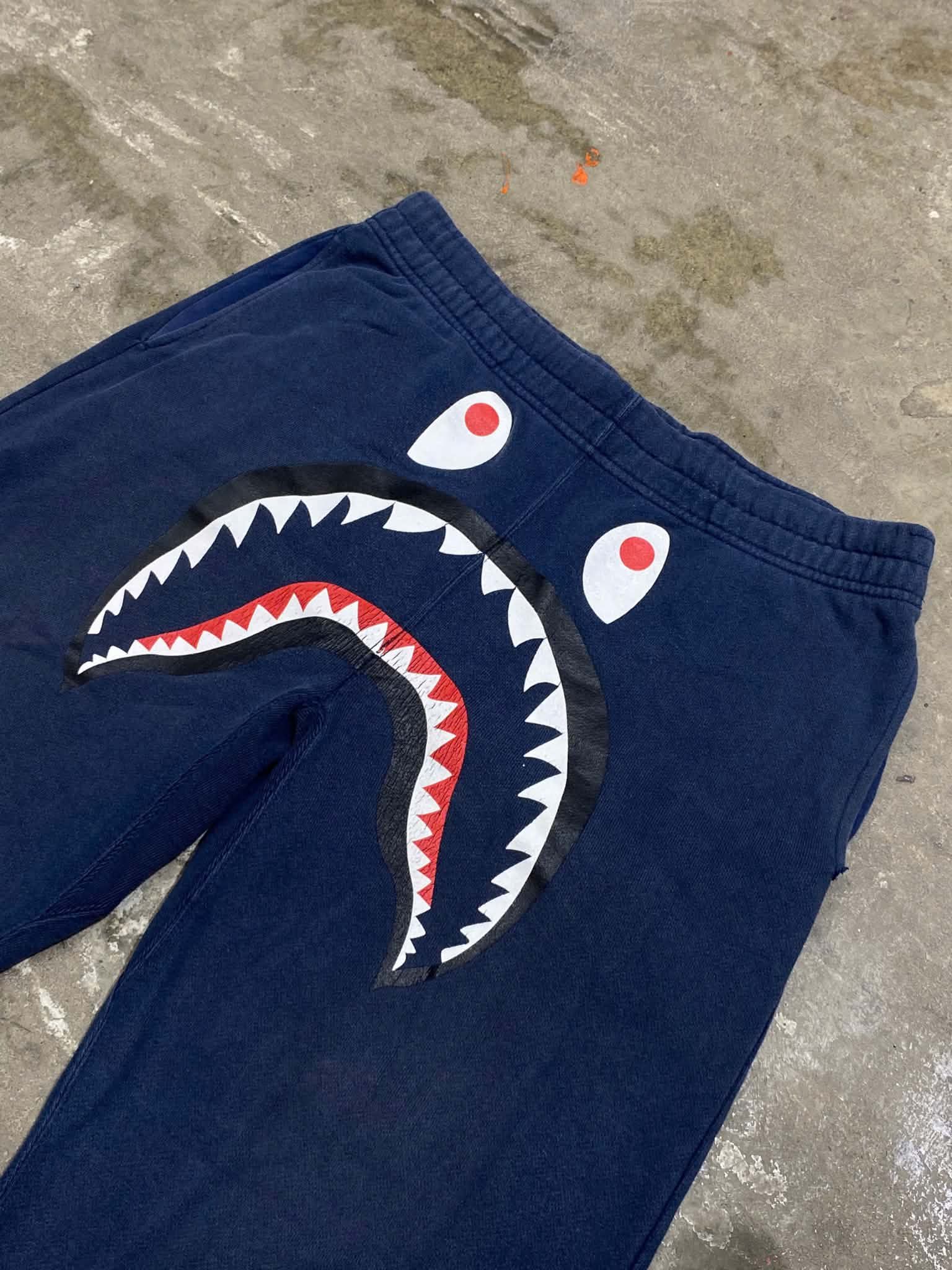  Bape Pants Shark (Navy) (Used) 