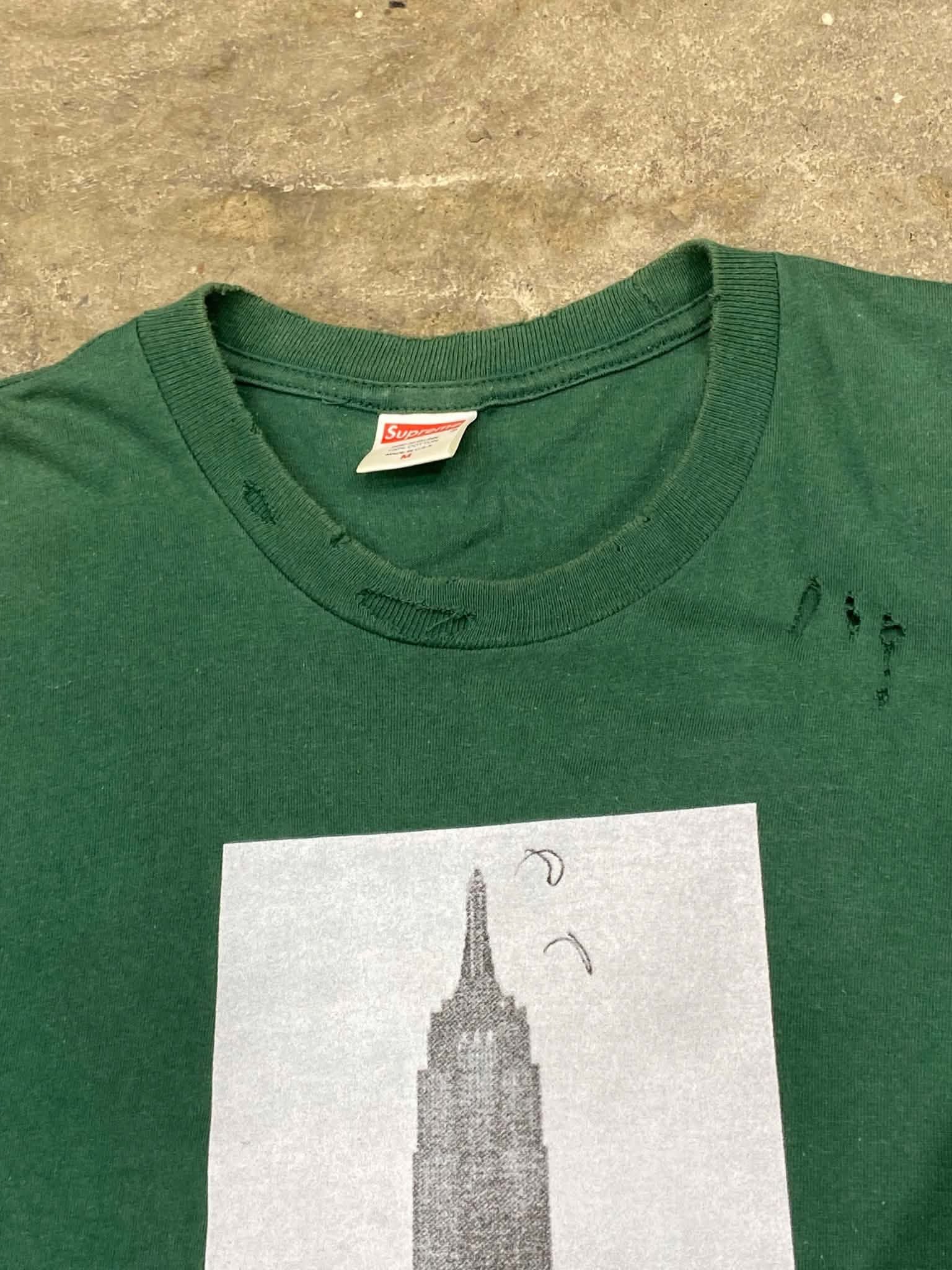  Supreme Tee Mike Kelley The Empire State Building (Green) (Used) 