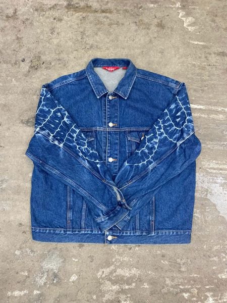  Supreme Shibori Denim Trucker Jacket 