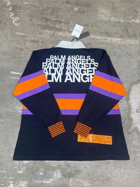  Palm Angels Polo Long Sleeve (Black) 