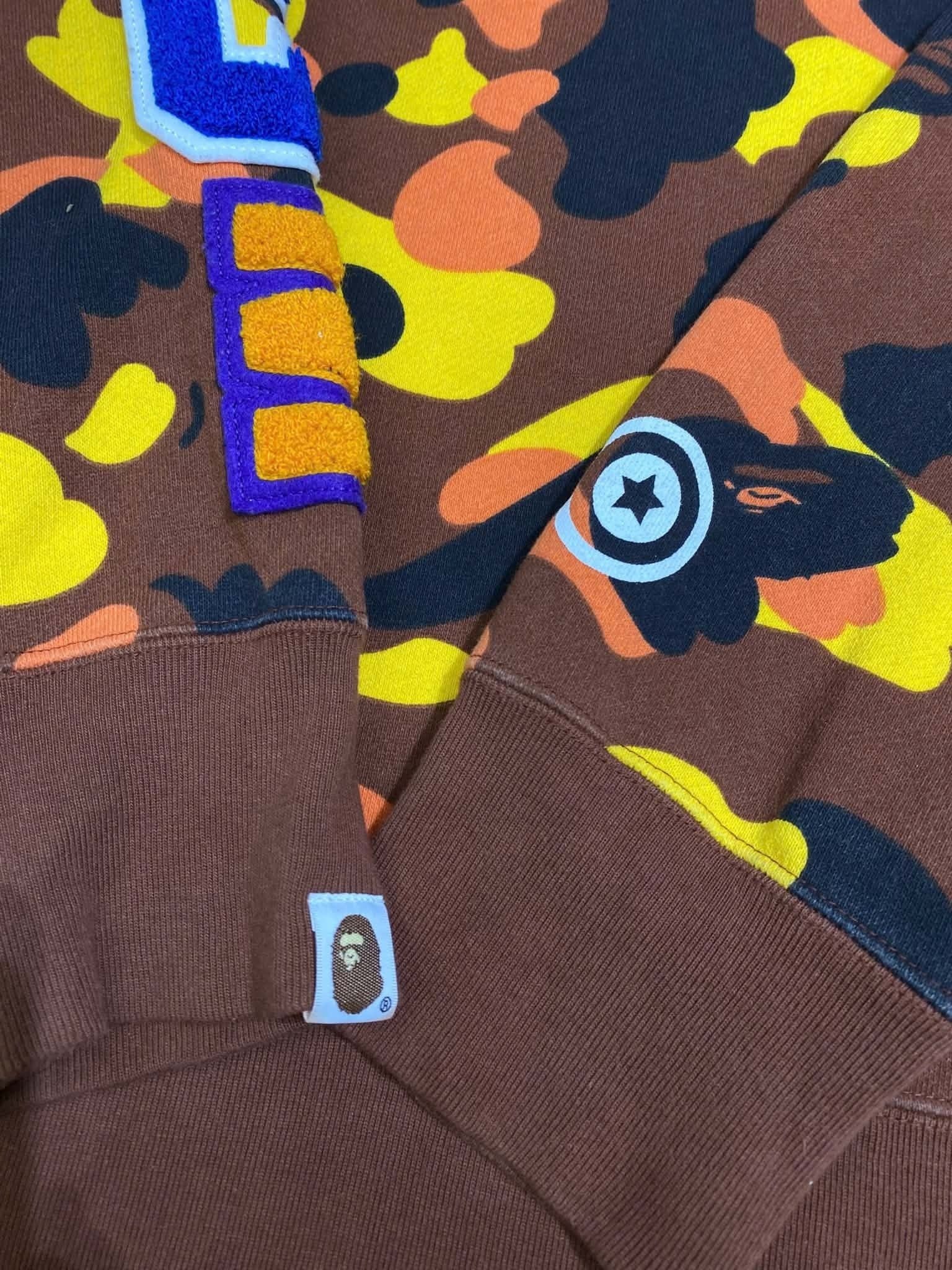  Bape Sweater 1st Camo Shark (Orange) (Used) 