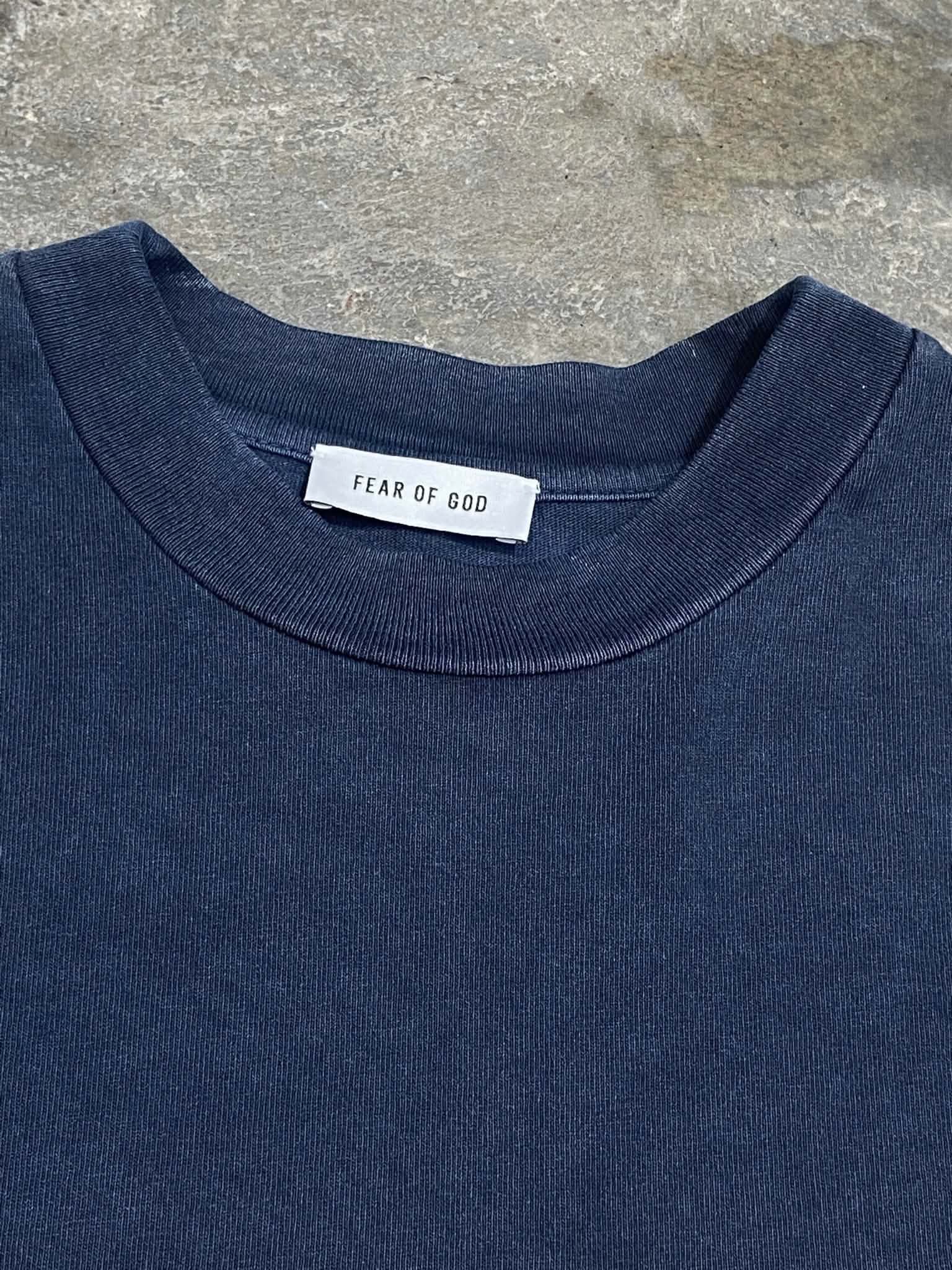  Fear Of God Long Sleeve Logo (Grey) (Used) 
