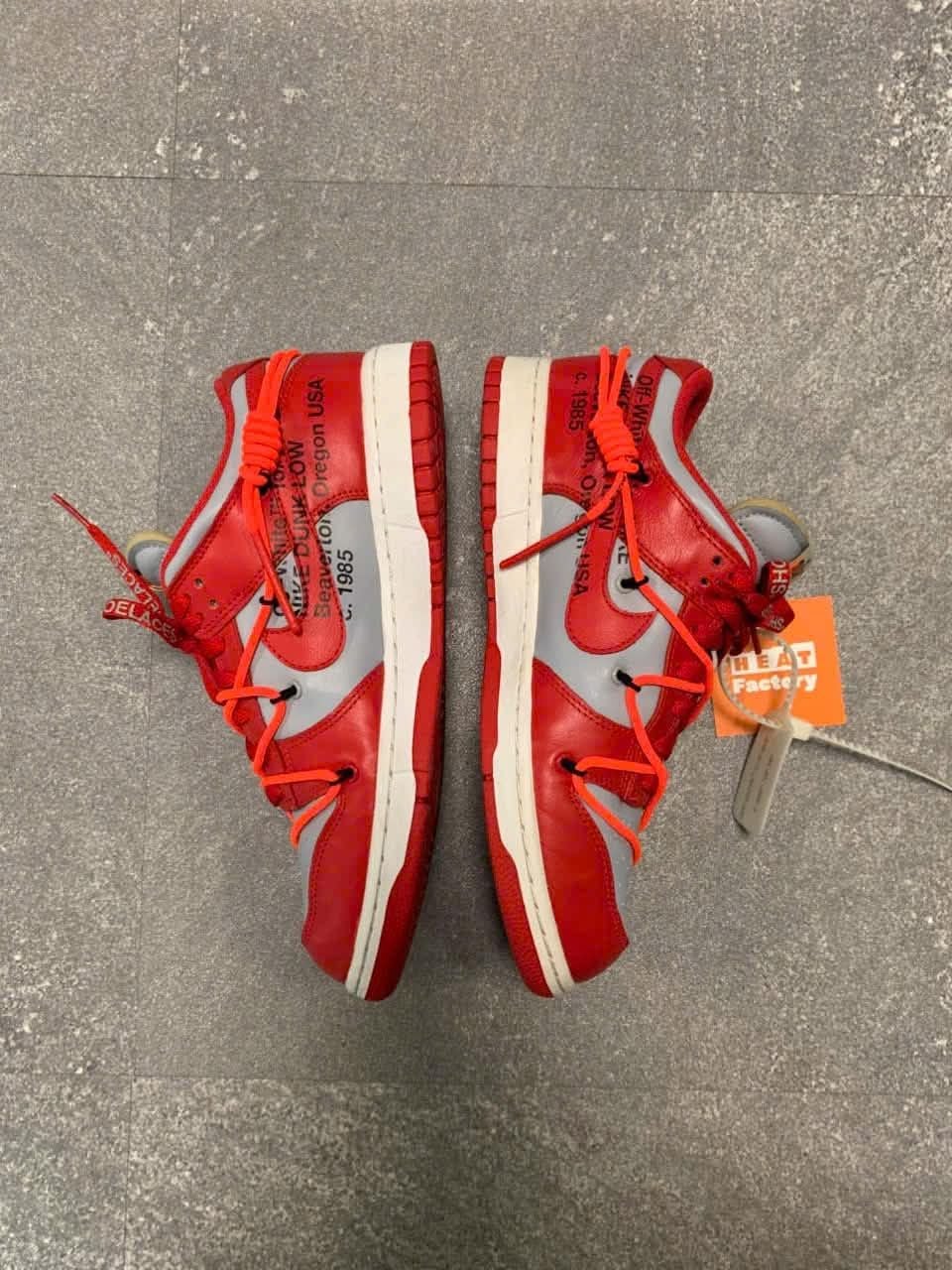  Nike Dunk Low Off White University Red (Used) 