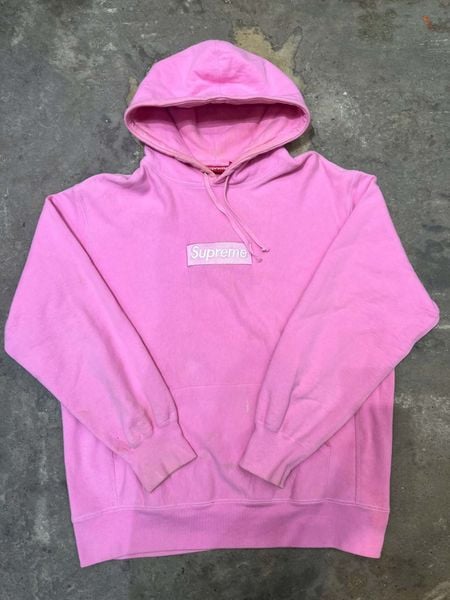  Supreme Hoodie FW21 Box Logo (Pink) (Used) 