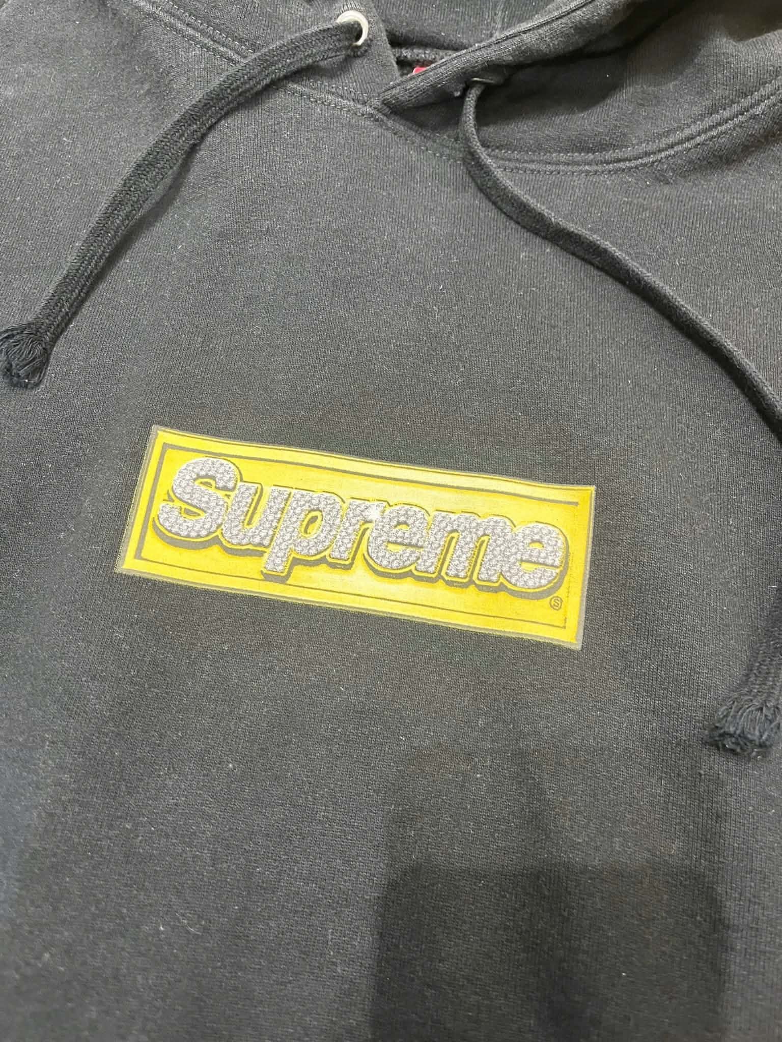  Supreme Hoodie Blink Box Logo (Black) (Used) 