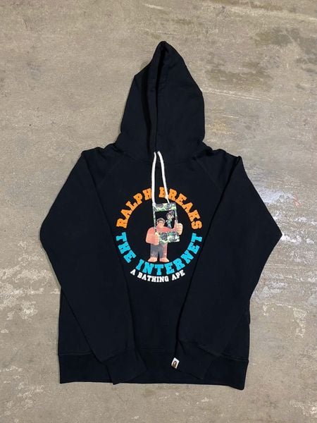  Bape Hoodie Ralph Breaks The Internet (Black) (Used) 