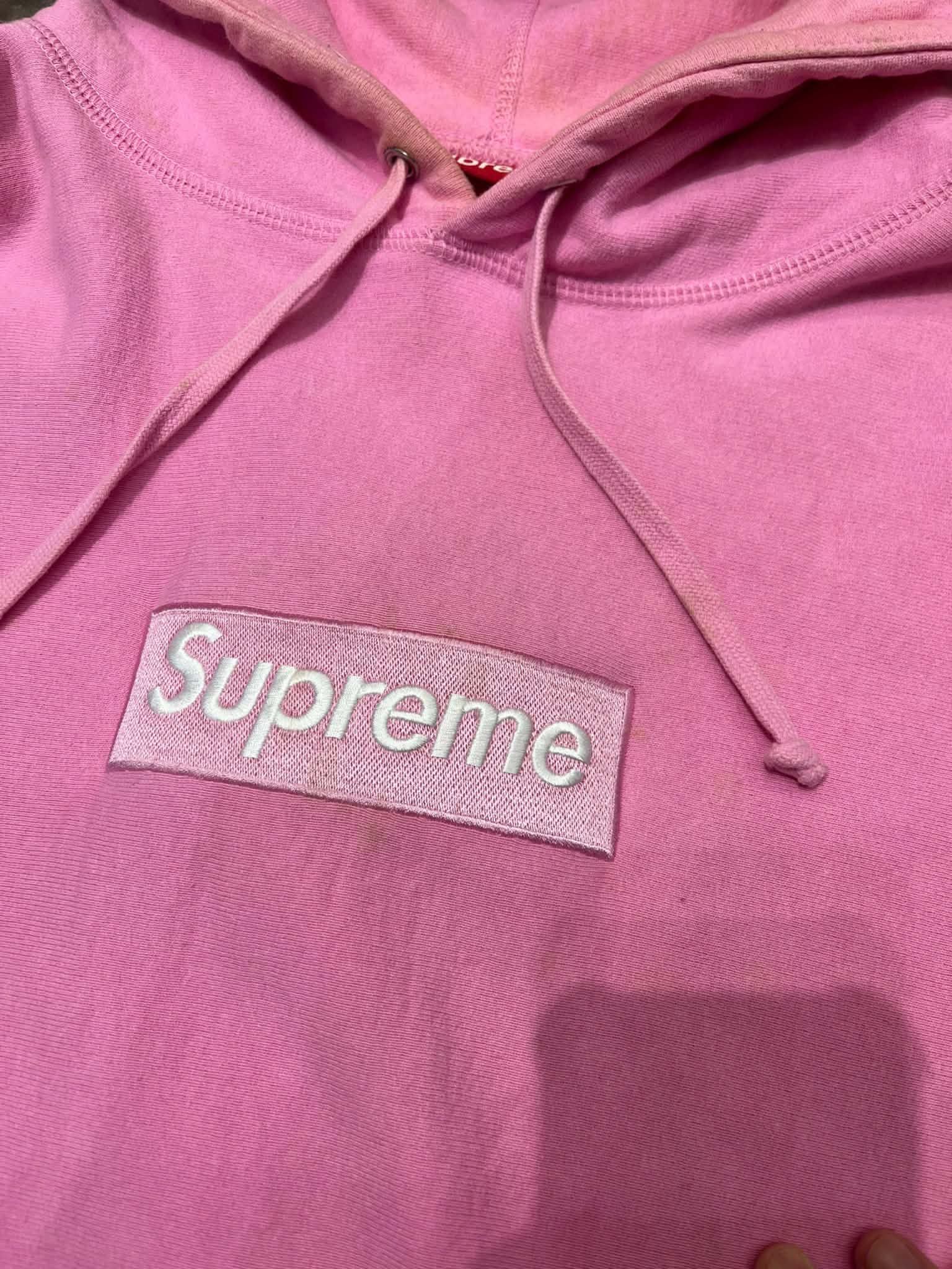  Supreme Hoodie FW21 Box Logo (Pink) (Used) 