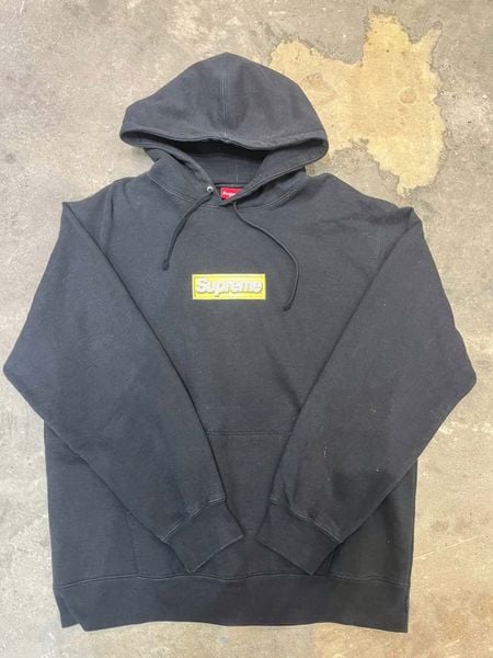  Supreme Hoodie Blink Box Logo (Black) (Used) 
