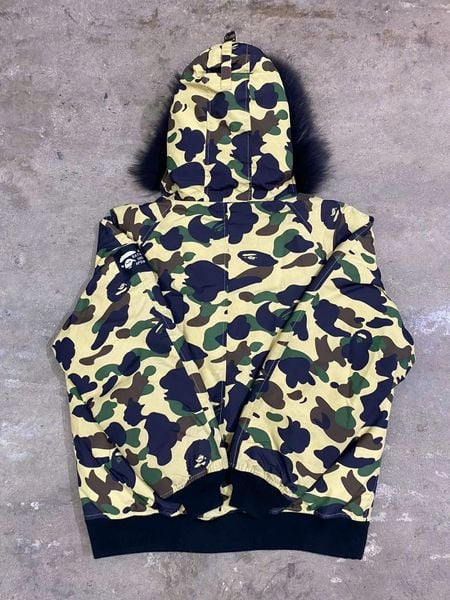  Bape Jacket 1st Camo Fur Down (Yellow) (Used) 