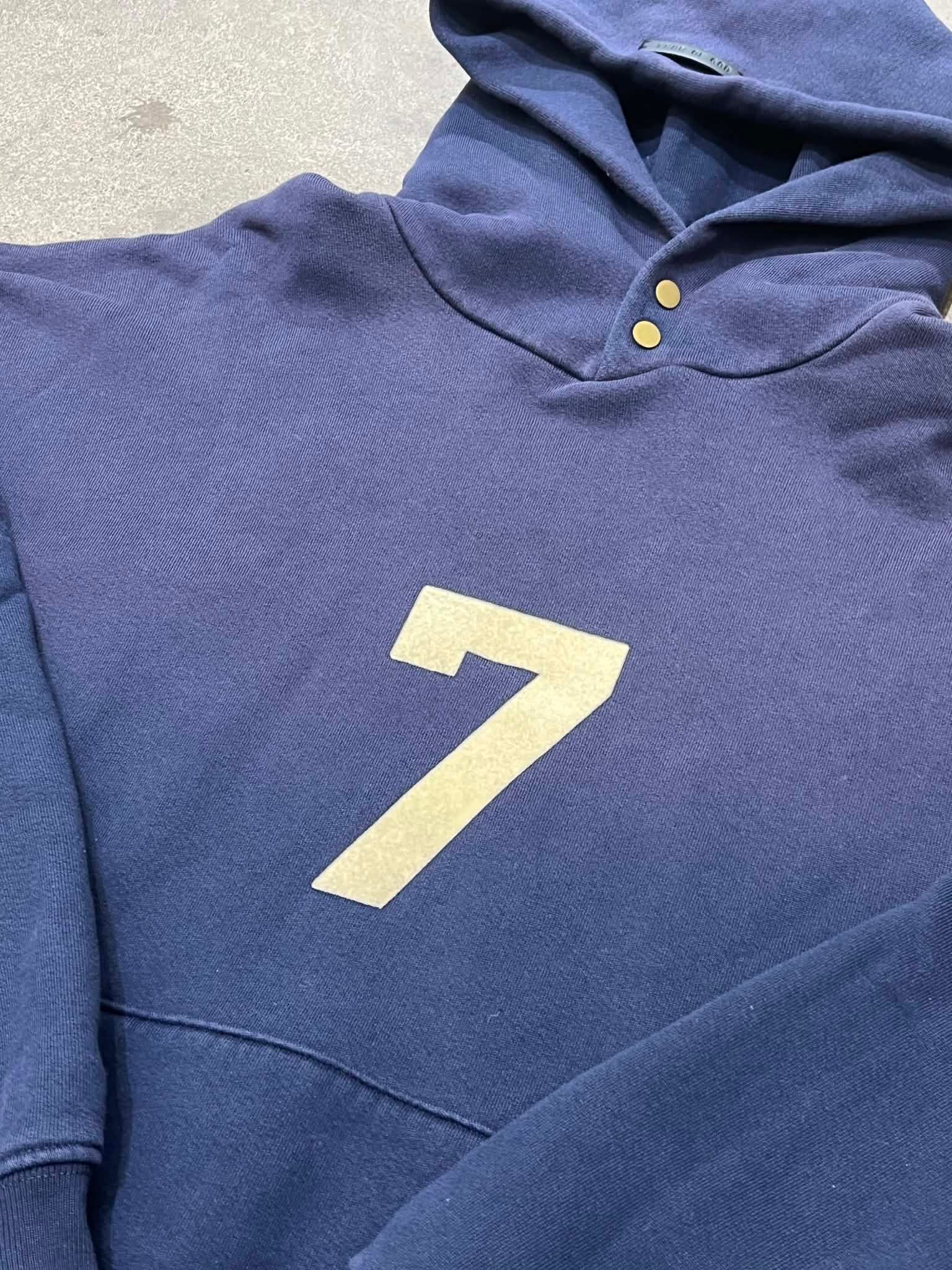  Fear Of God Hoodie 7 (Navy) (Used) 