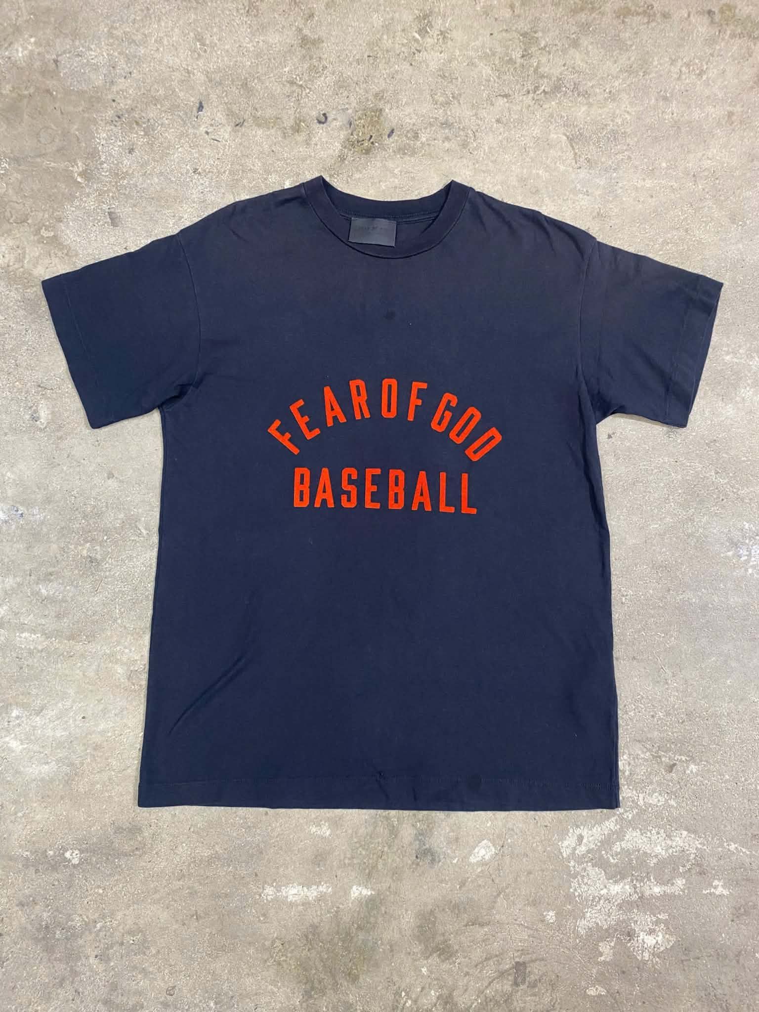  Fear Of God Baseball Tee (Black/Red) (Used) 