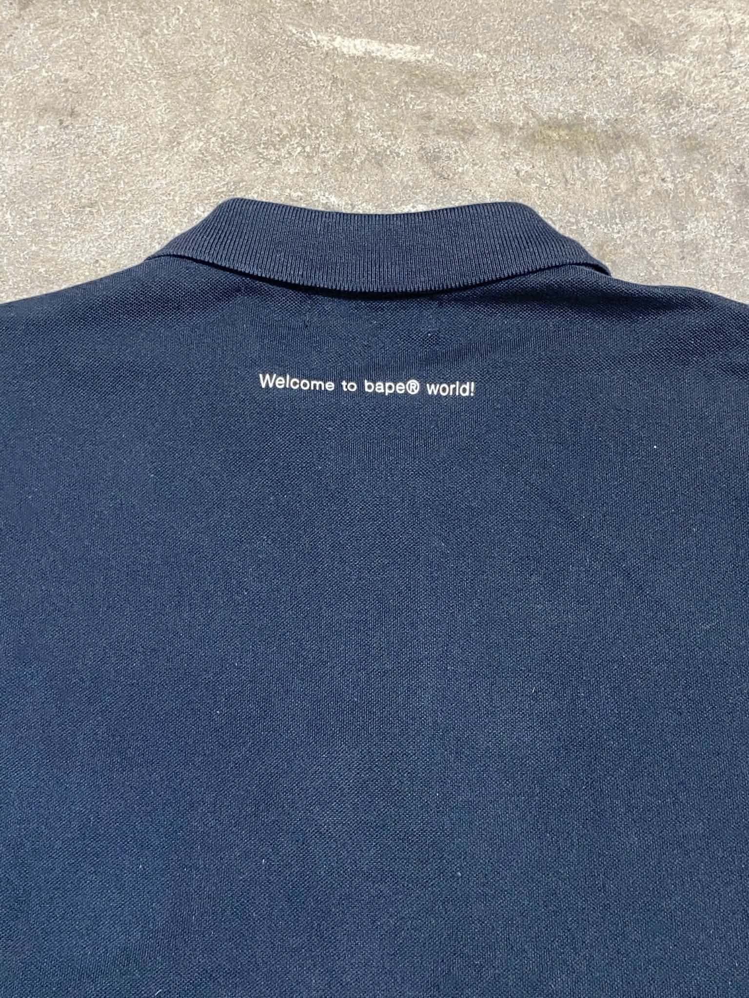  Bape Polo Head One Point Relaxed (Black) (Used) 