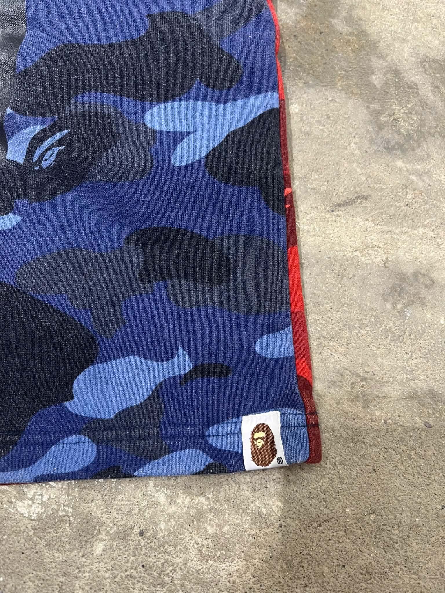  Bape Shorts Crazy Camo (Red/Blue/Purple) (Used) 